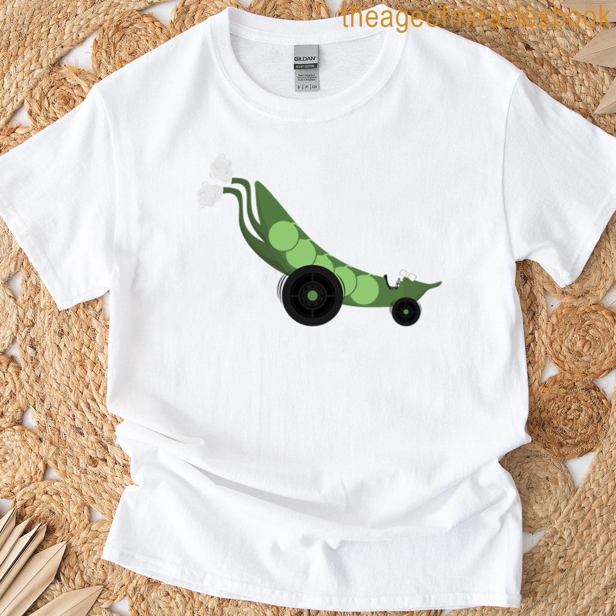 Pea Pod Vegetable Race Car T-shirt