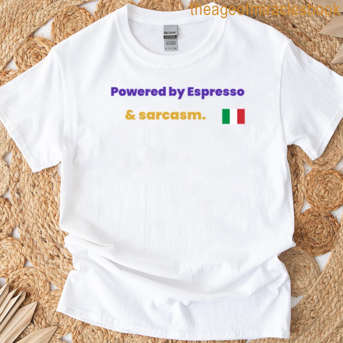 Powered By Espresso Italian Pride Tee T-shirt