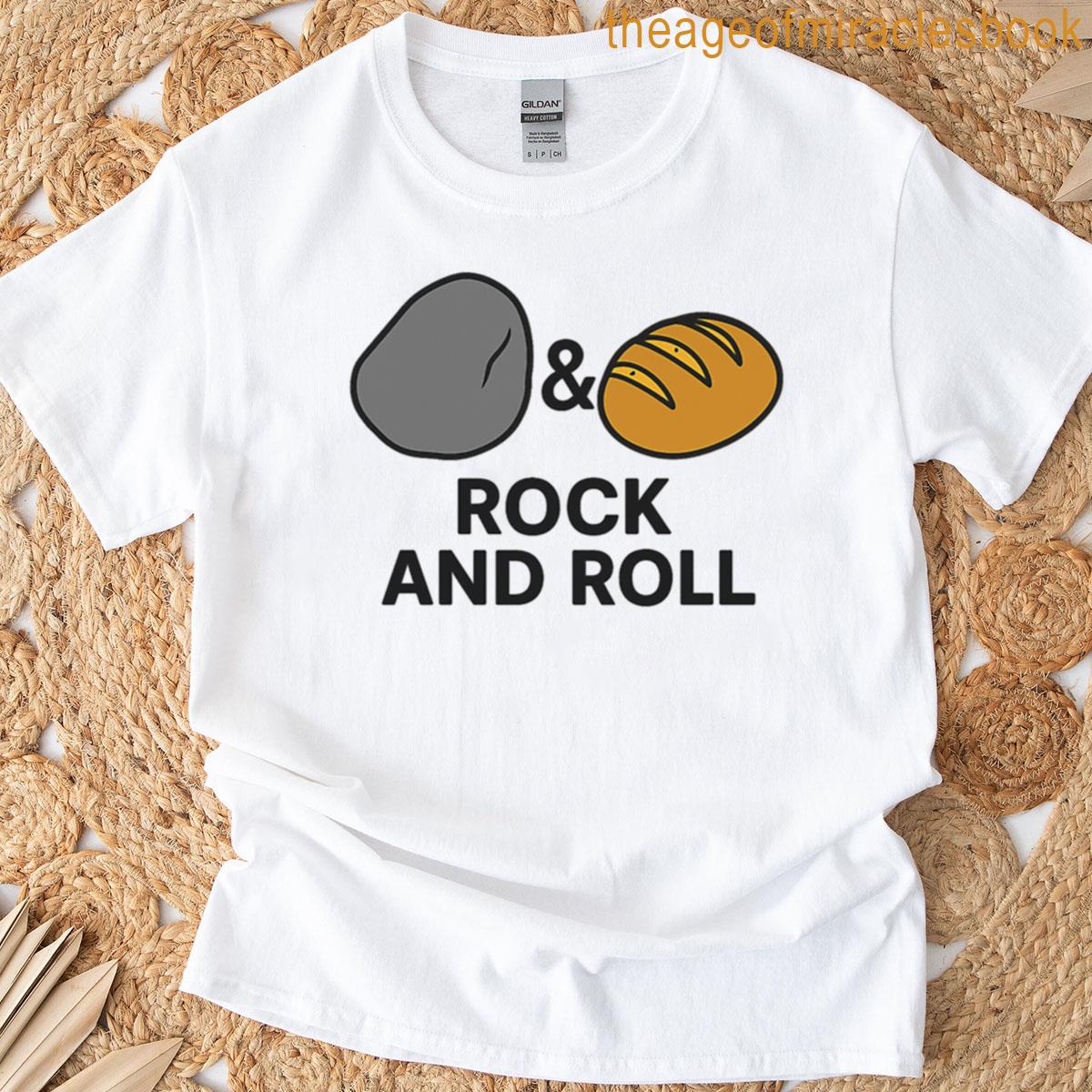 Rock Roll Visual Pun Design Oversized T-shirt