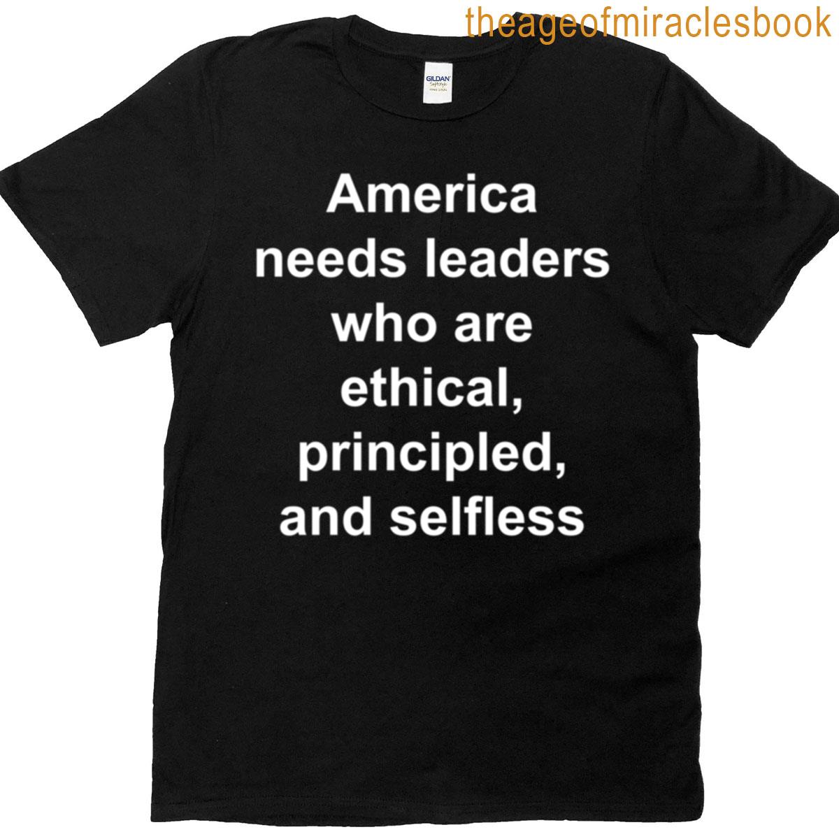 America Needs Ethical Leaders Oversized T-shirt
