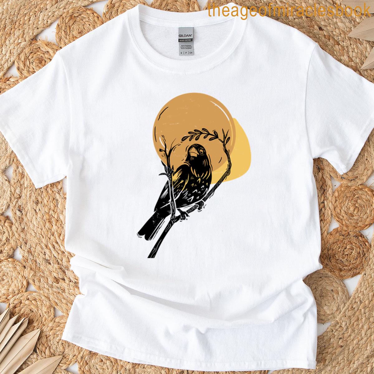 Autumn Grosbeak Bird Premium T-shirt
