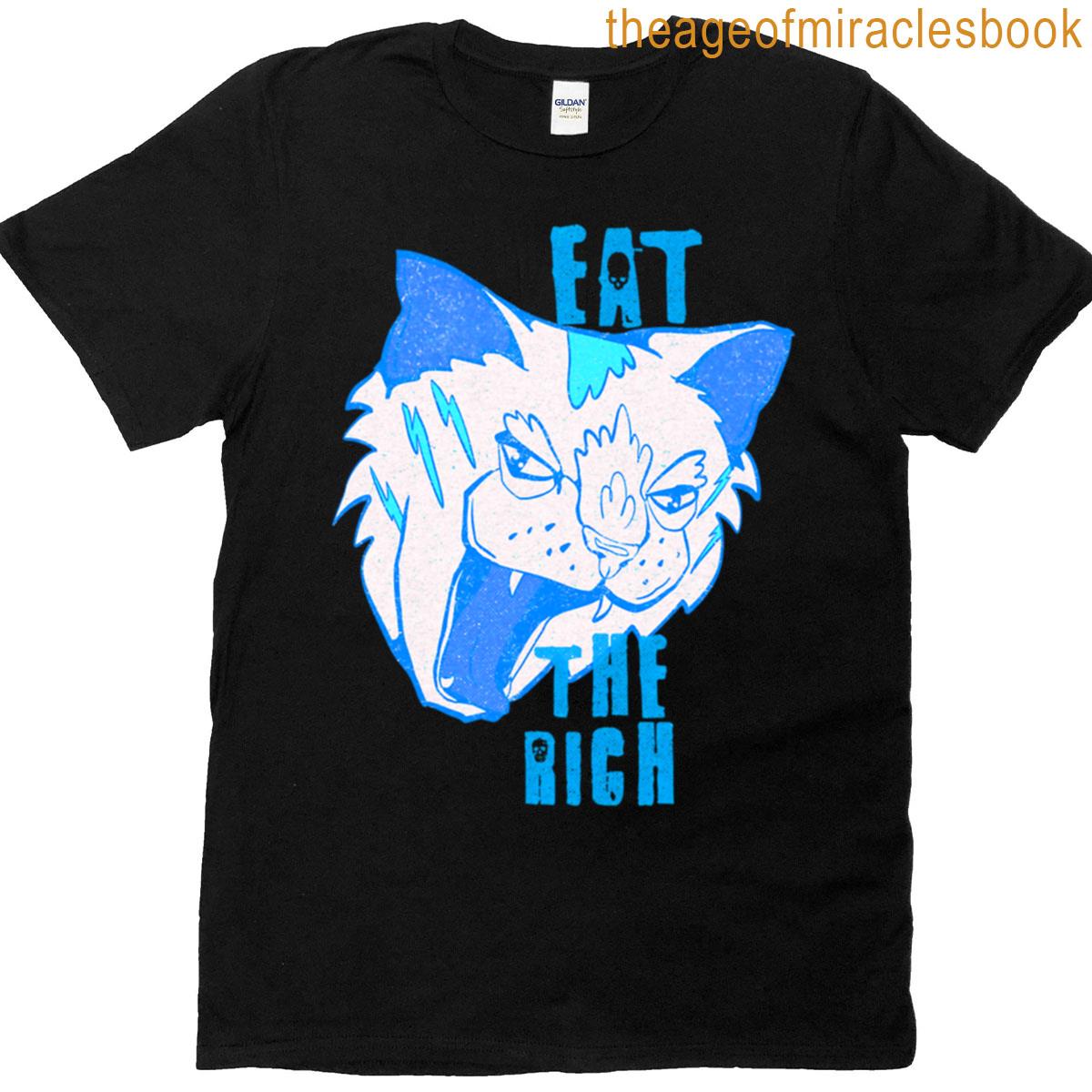 Eat The Rich Cat Rawr T-shirt