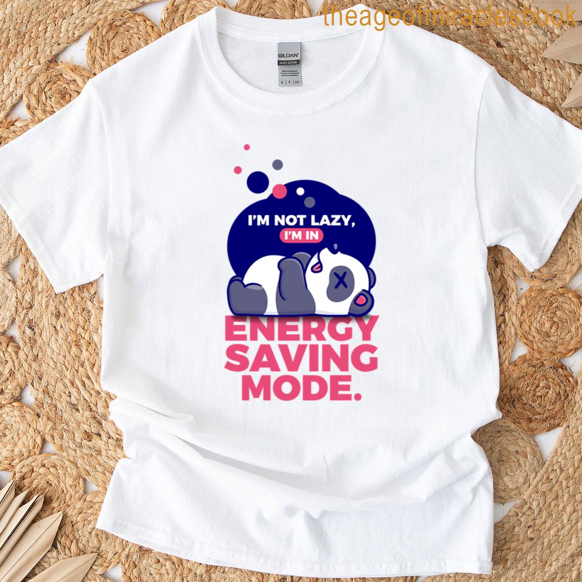 Energy Saving Mode Panda Edition T-shirt