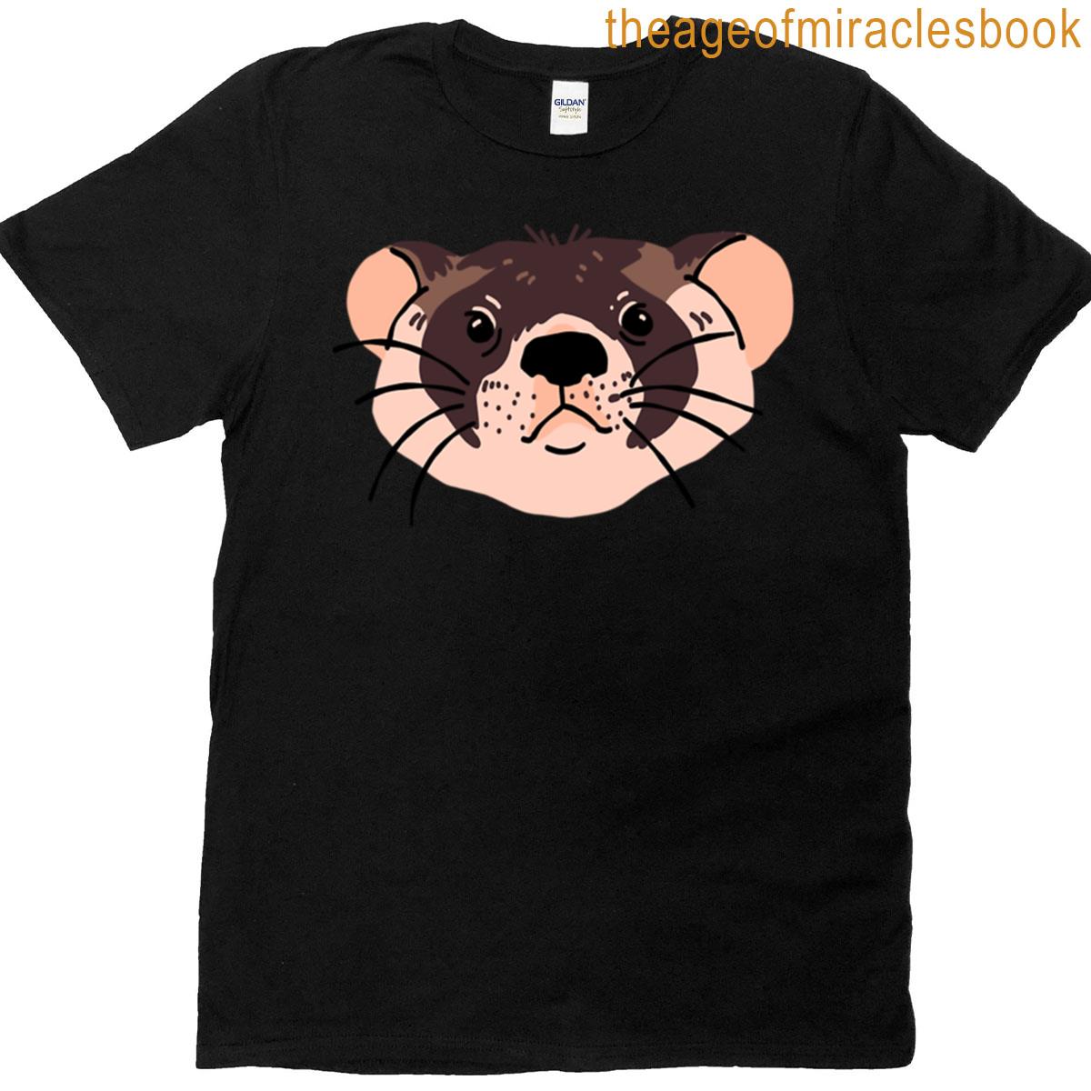 Ferret Head Illustration T-shirt