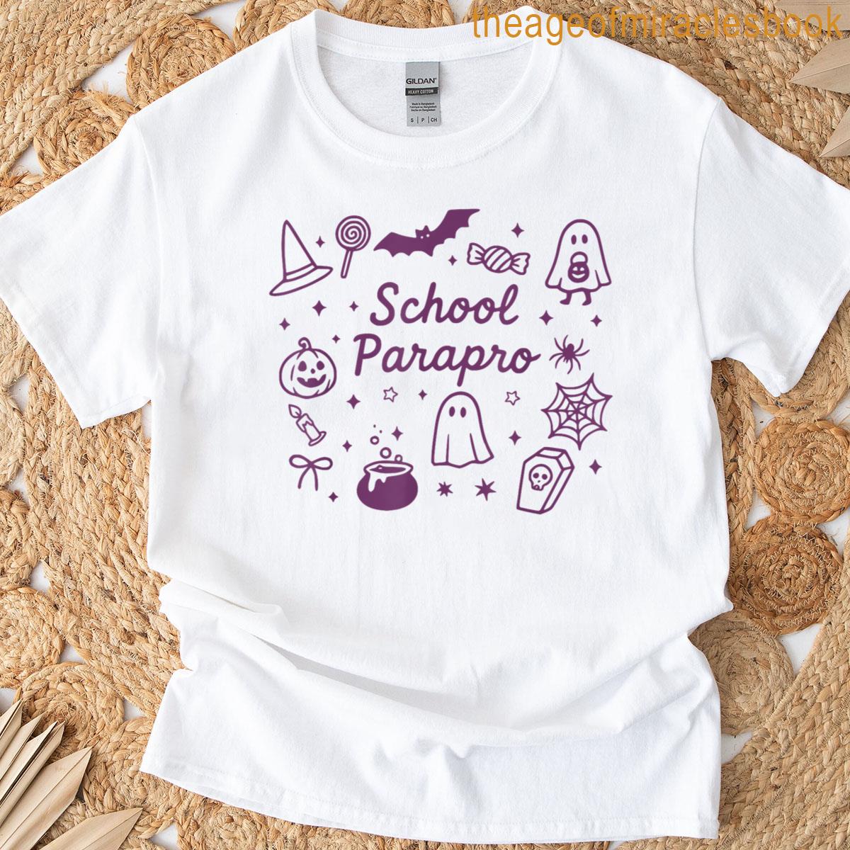 Halloween School Paraprofessional Parapro Paraeducator T-shirt