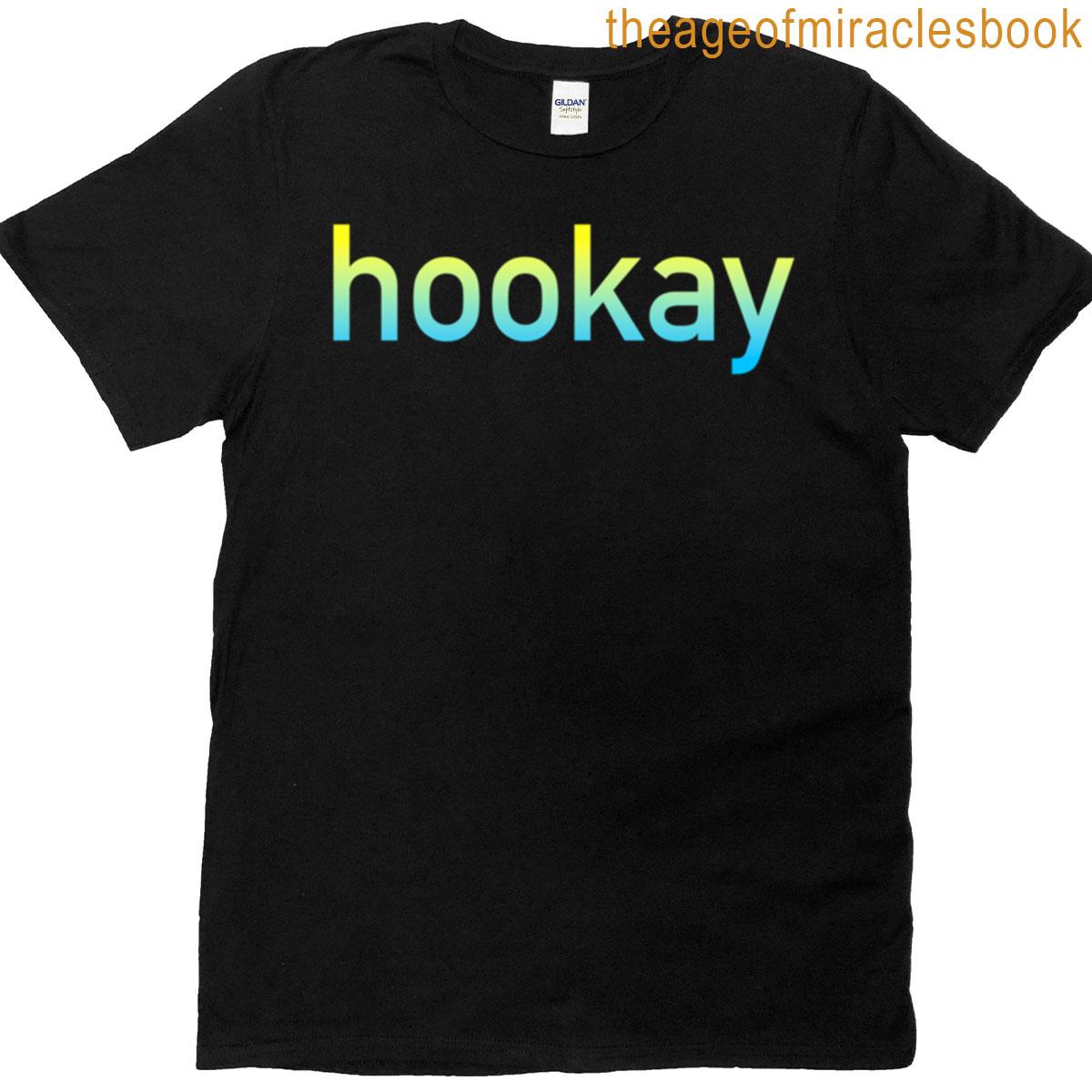 Hookay Yellow And Aqua T-shirt