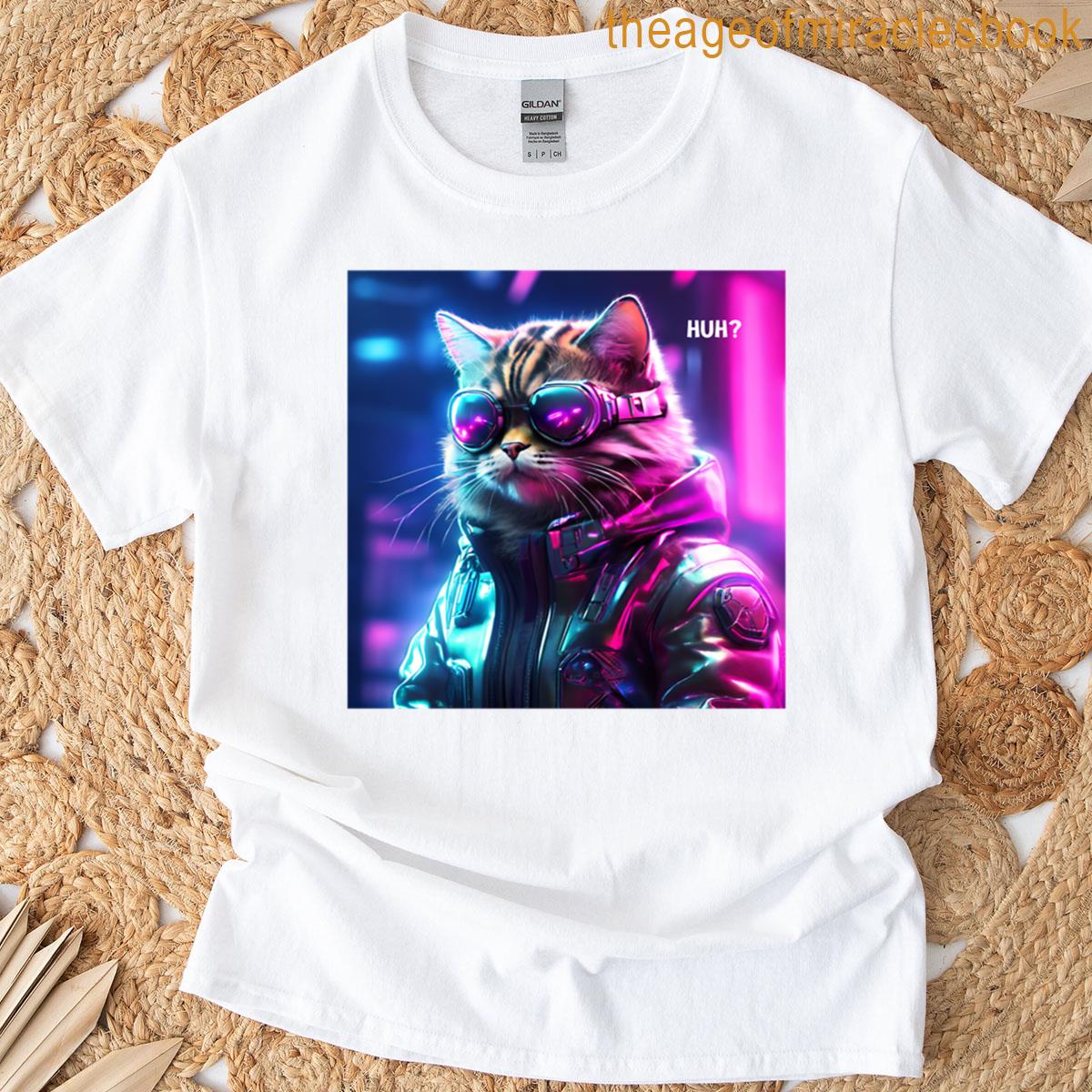Huh Cat Chonky Meme T-shirt