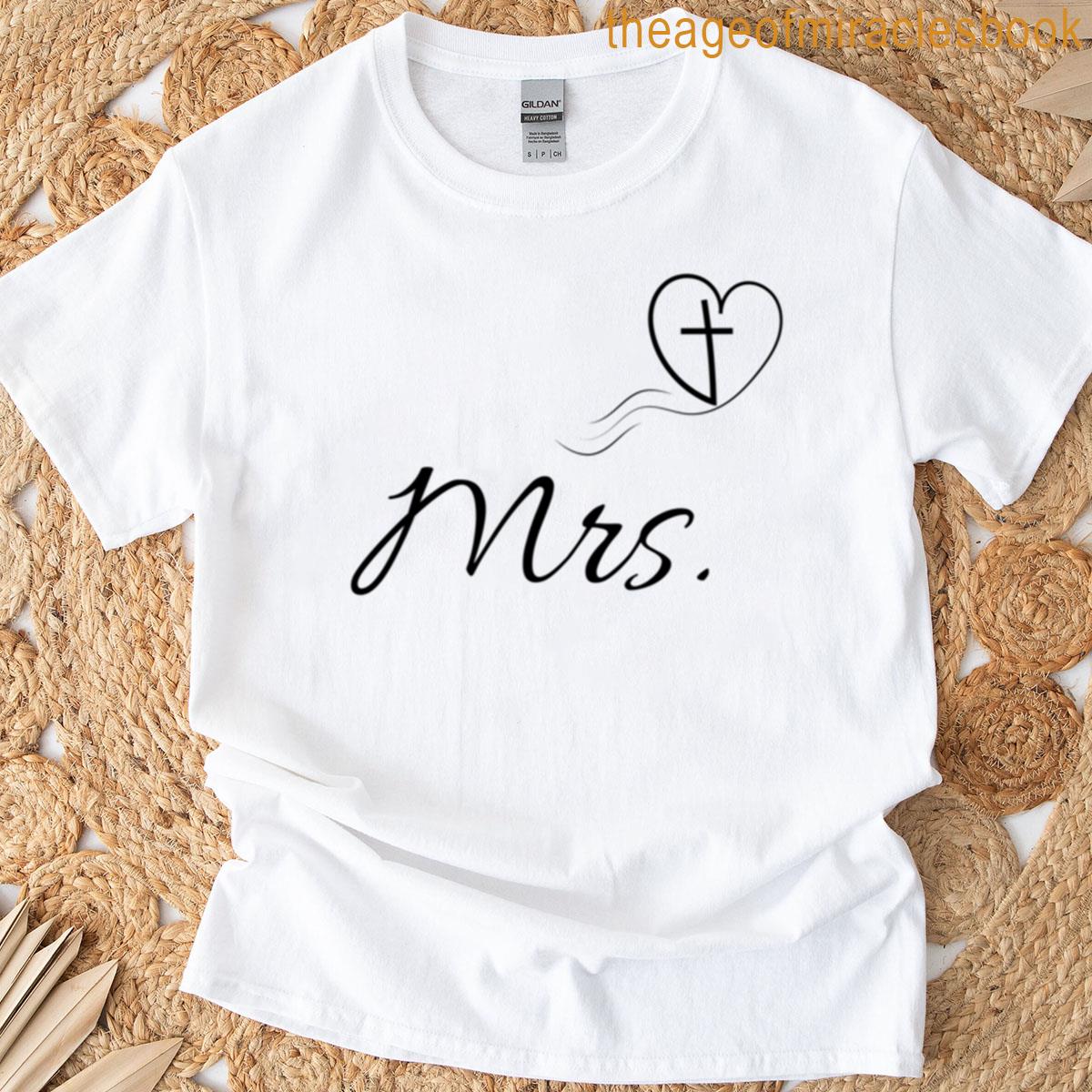 Mrs – Cross And Heart Premium T-shirt