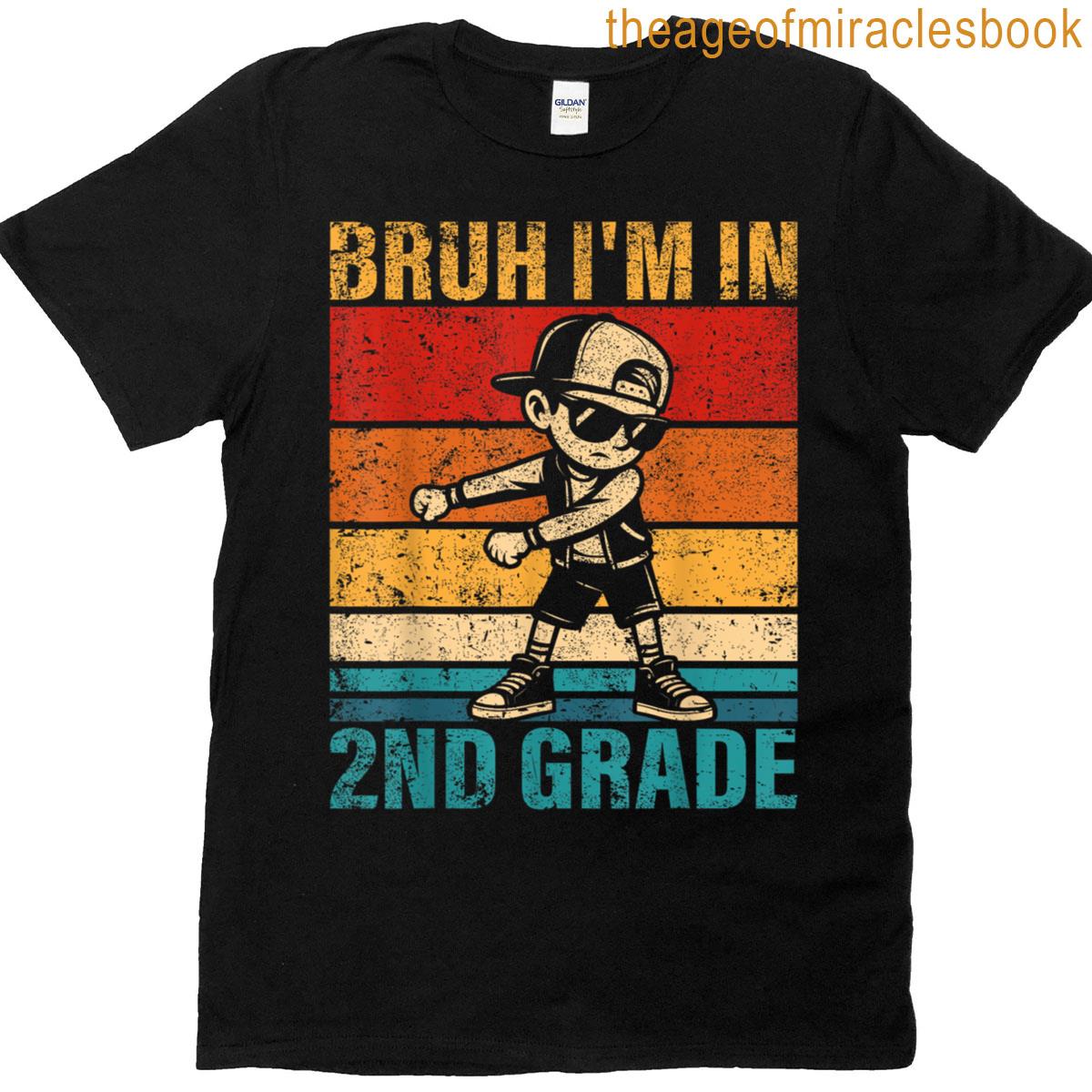 Second Grade Flossing Boy Bruh Im In 2nd Grade Student T-shirt