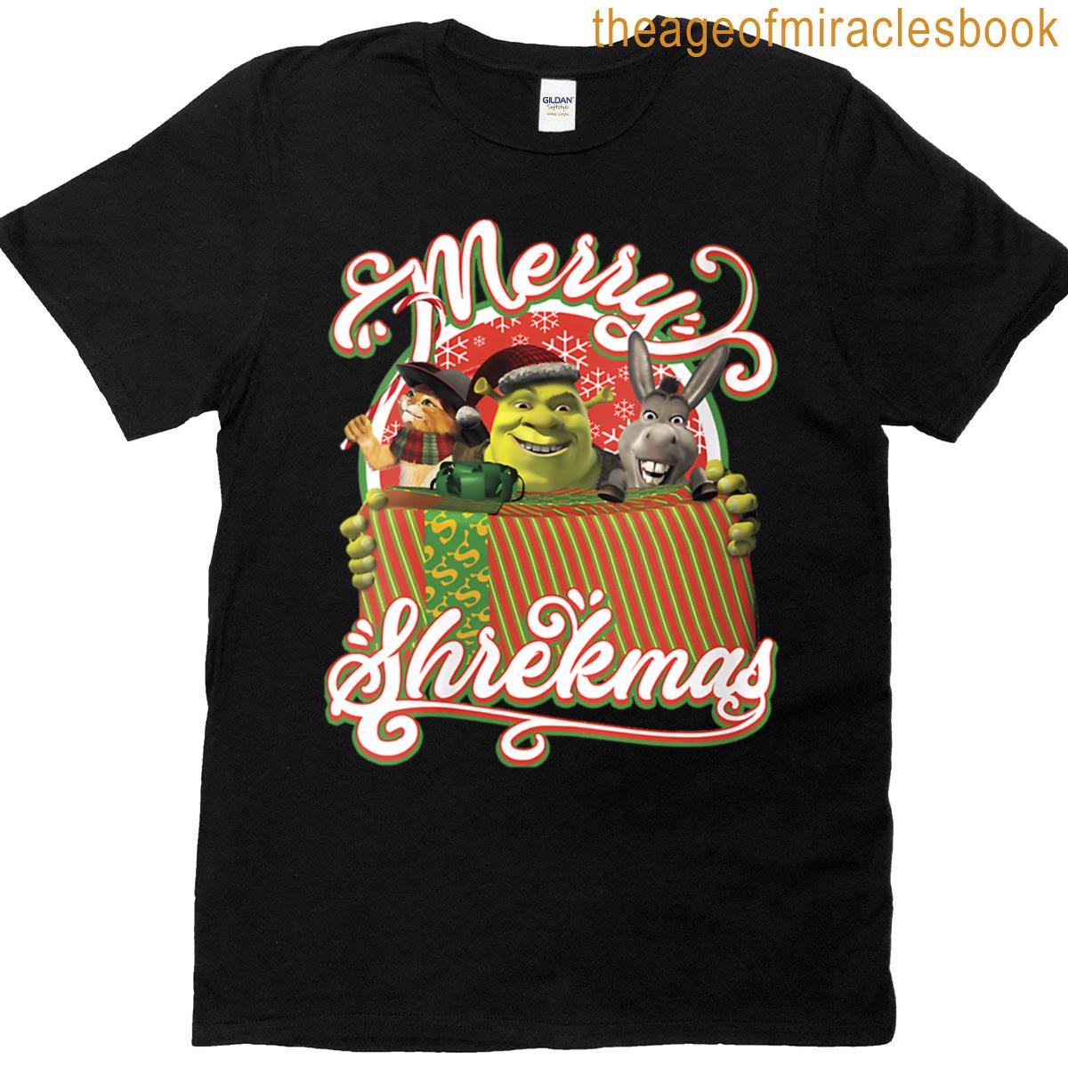 Shreks Meme Merry Christmas T-shirt