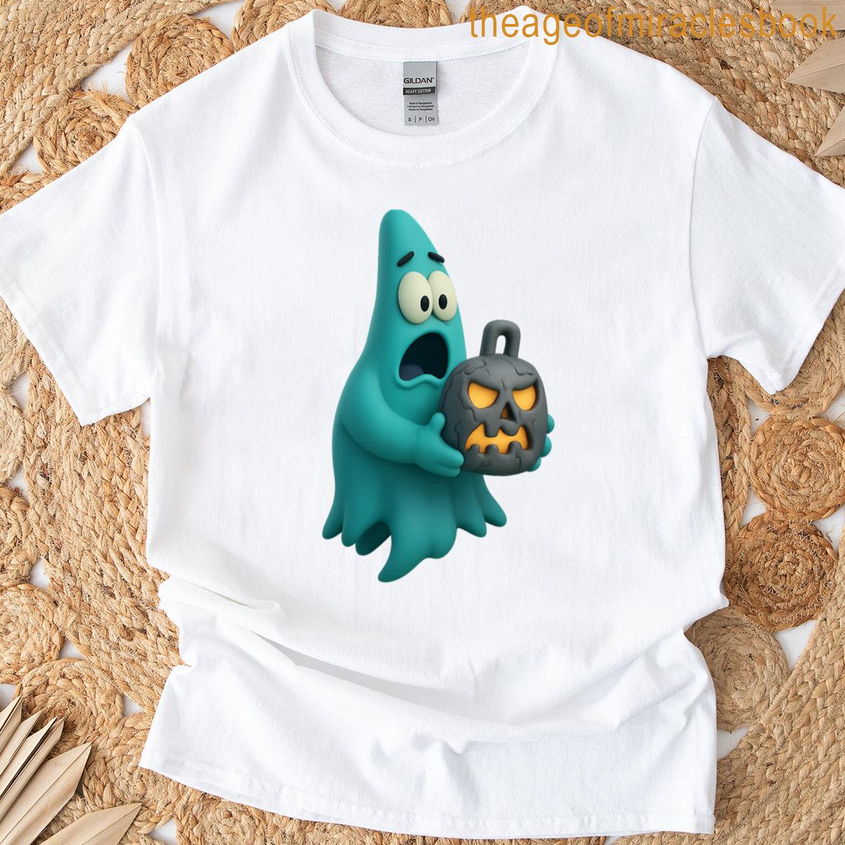 Spongebob Squarepants – Patrick Star Dressed As A Ghost Halloween T-shirt