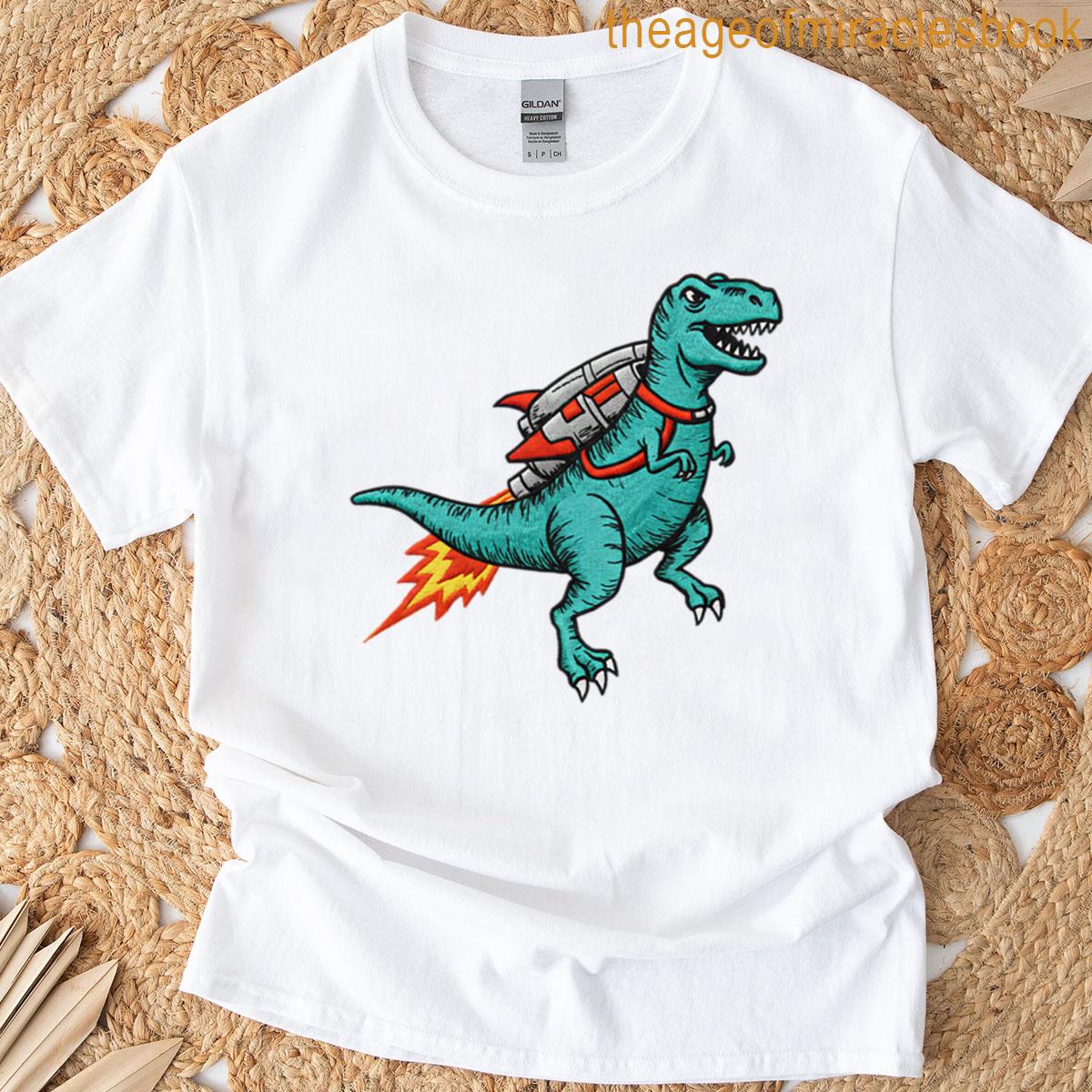 T-rex Dinosaur With A Jetpack T-shirt