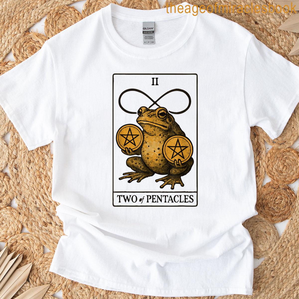 Toad Two Of Pentacles Tarot Card T-shirt