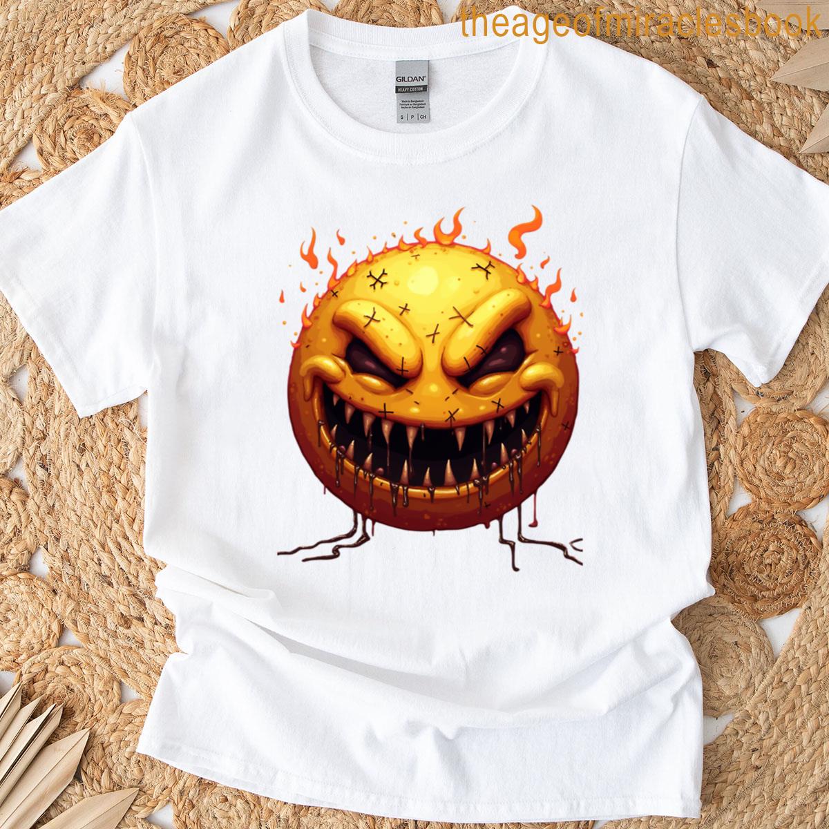 Unique Possessed Emoji Design T-shirt