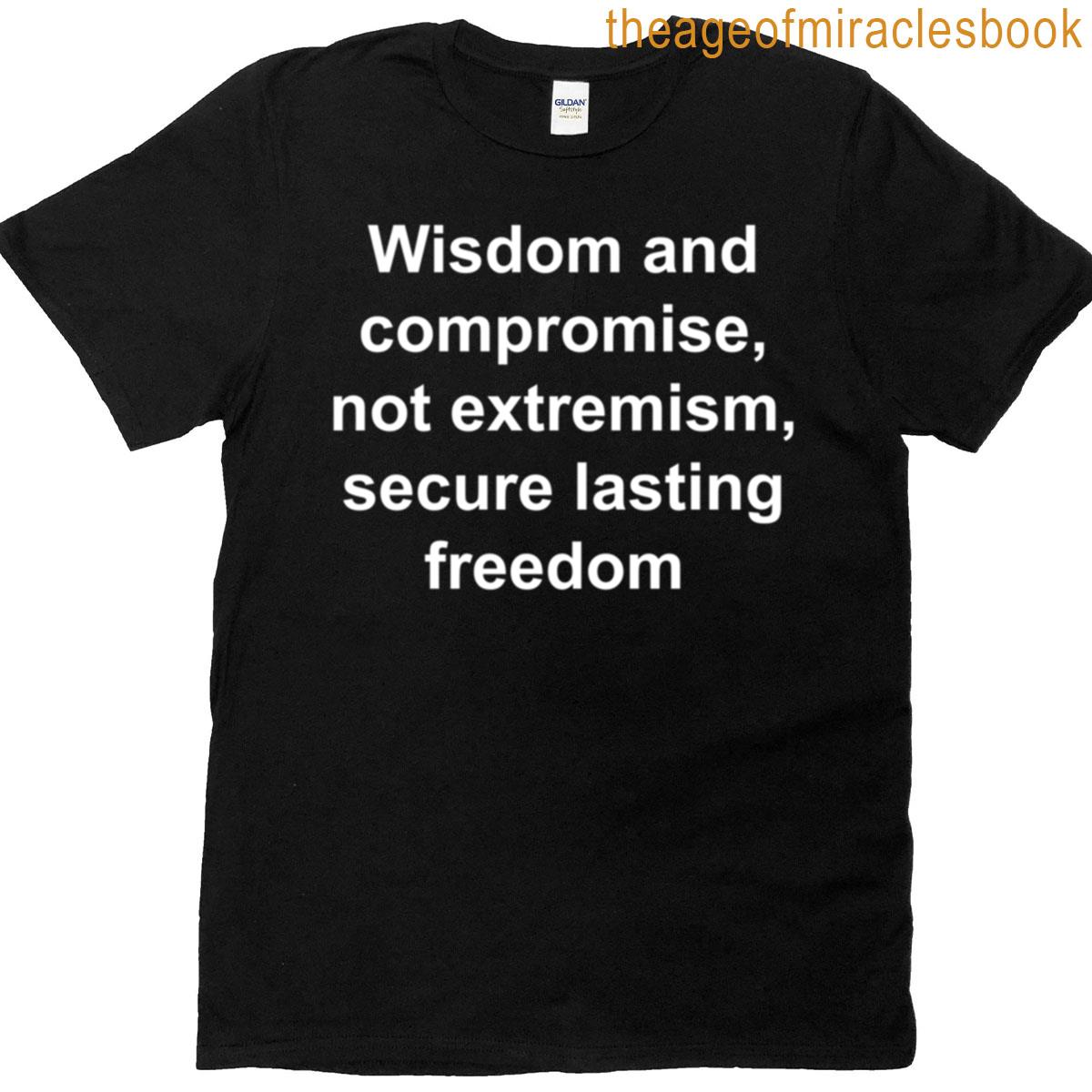 Wisdom And Compromise Message Oversized T-shirt