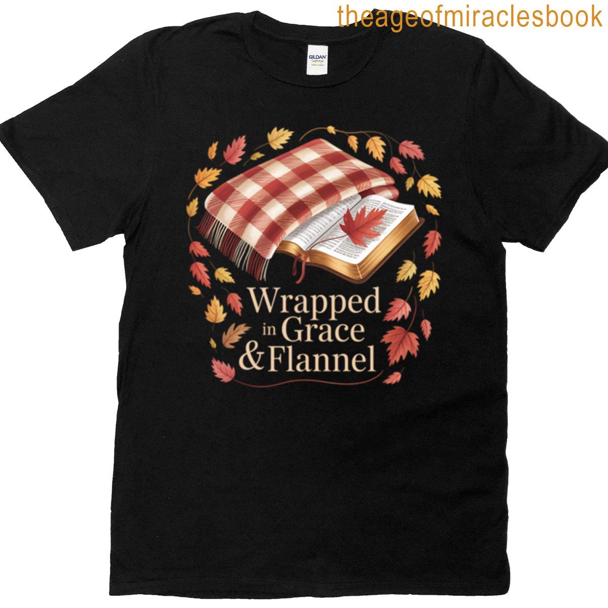 Wrapped In Grace Flannel Oversized T-shirt