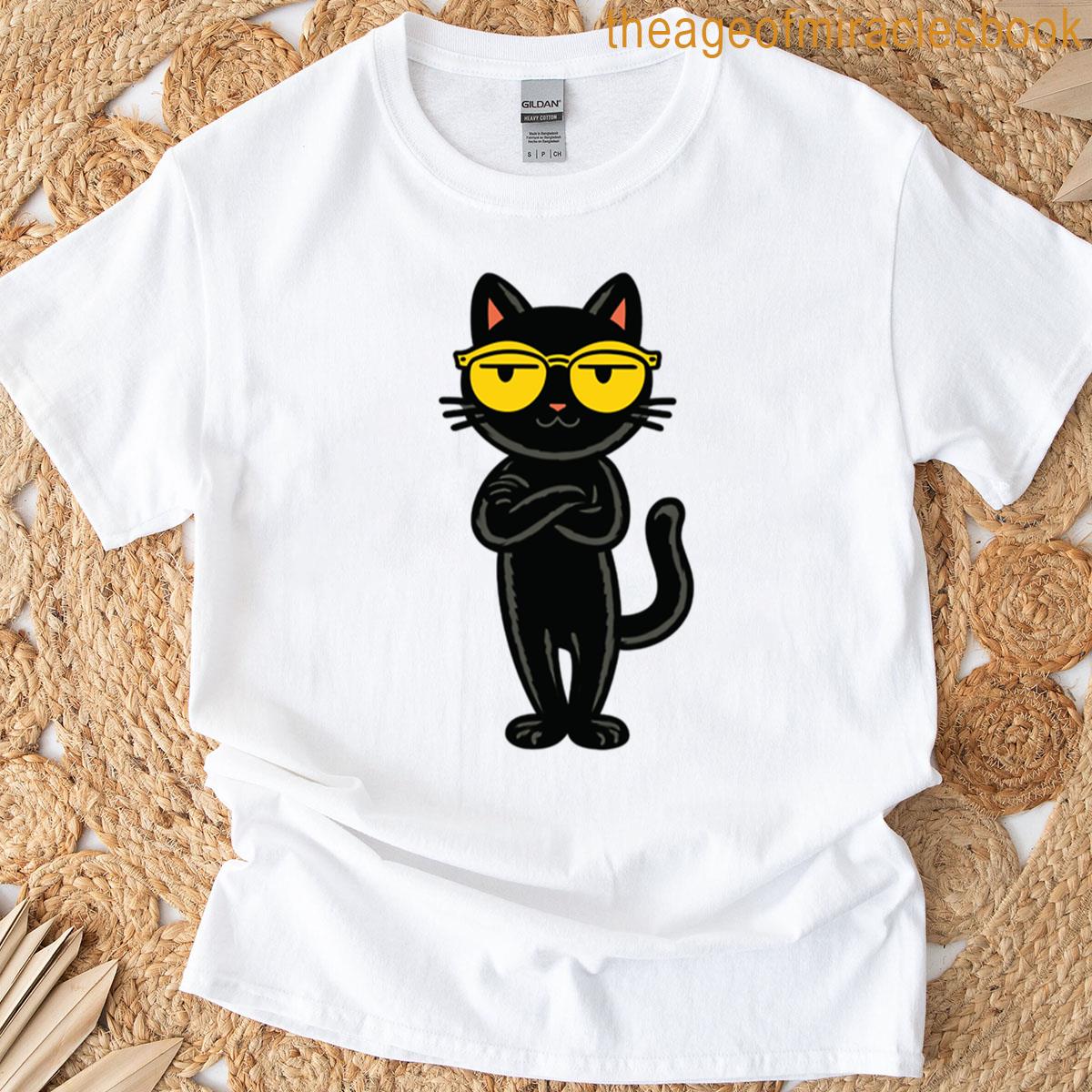 Cool Cat With Sunglasses Oversized T-shirt