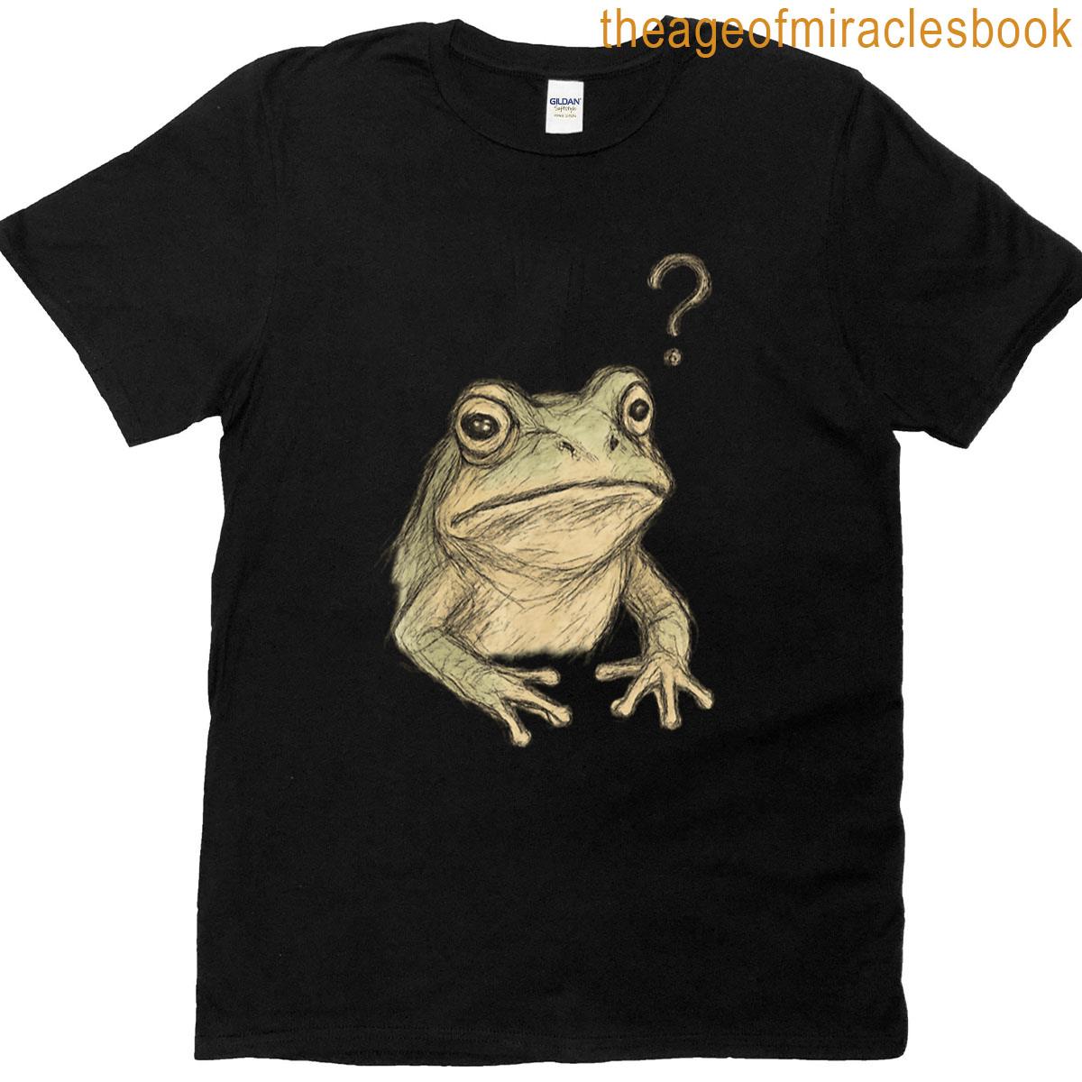 Curious Frog With Question Mark T-shirt