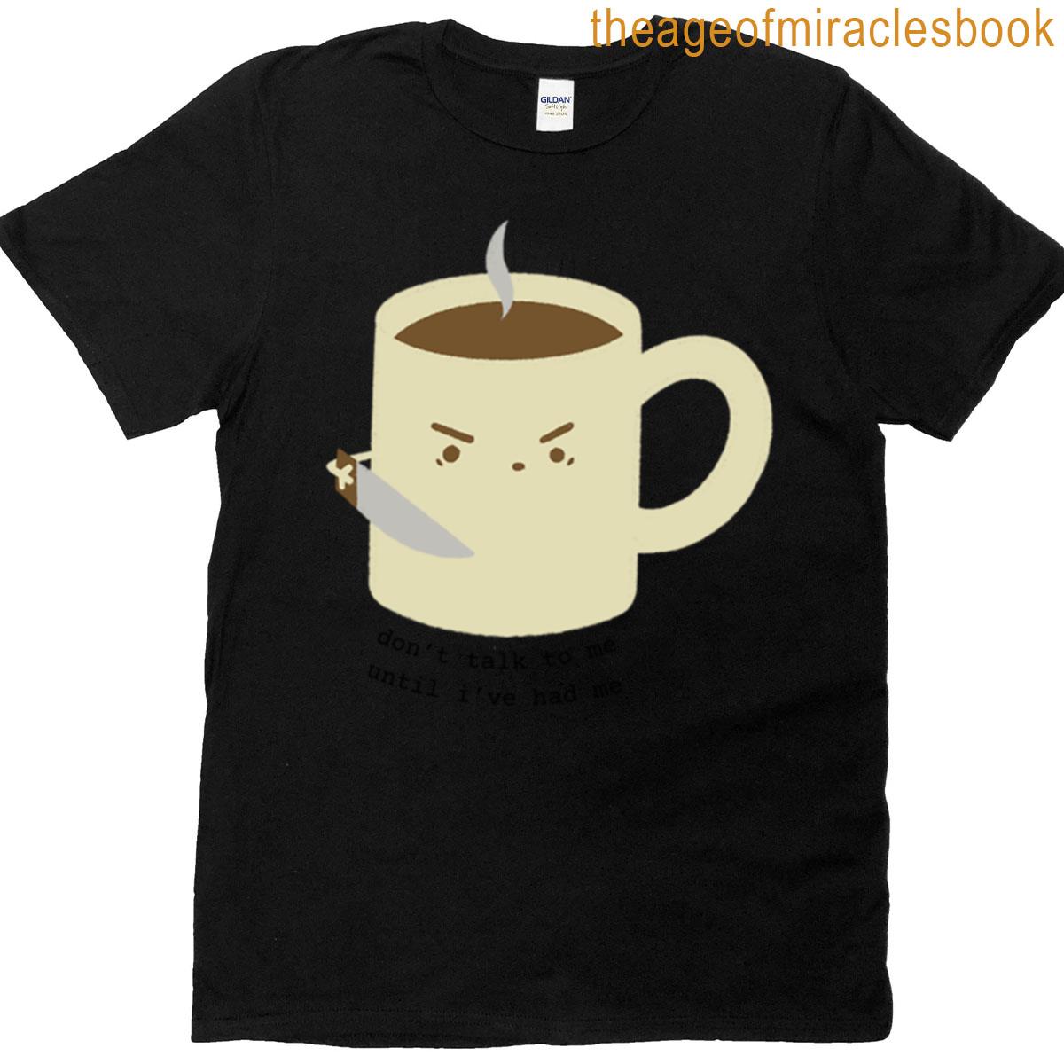 Cute Angry Hangry Coffee Cup Meme T-shirt
