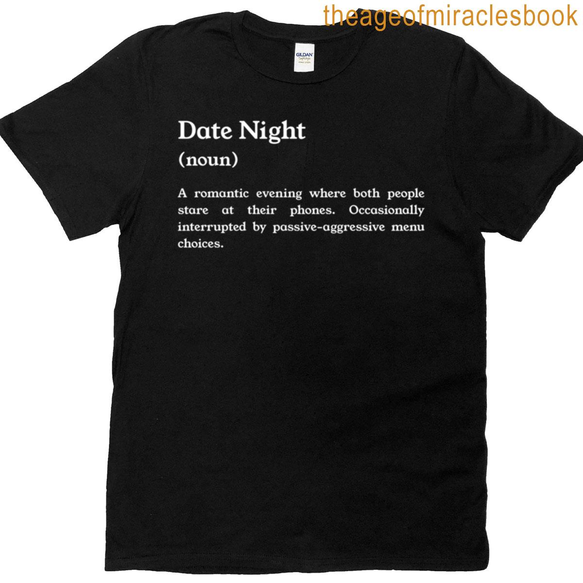 Date Night Funny Definition For Couples Oversized T-shirt