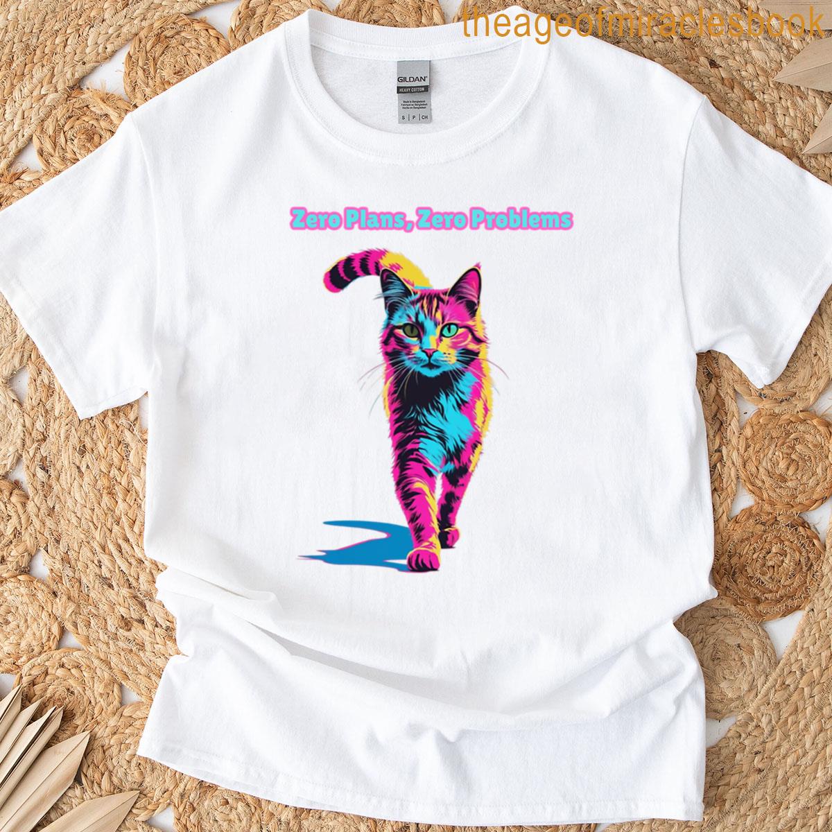 Funny Pop Art Cat T-shirt