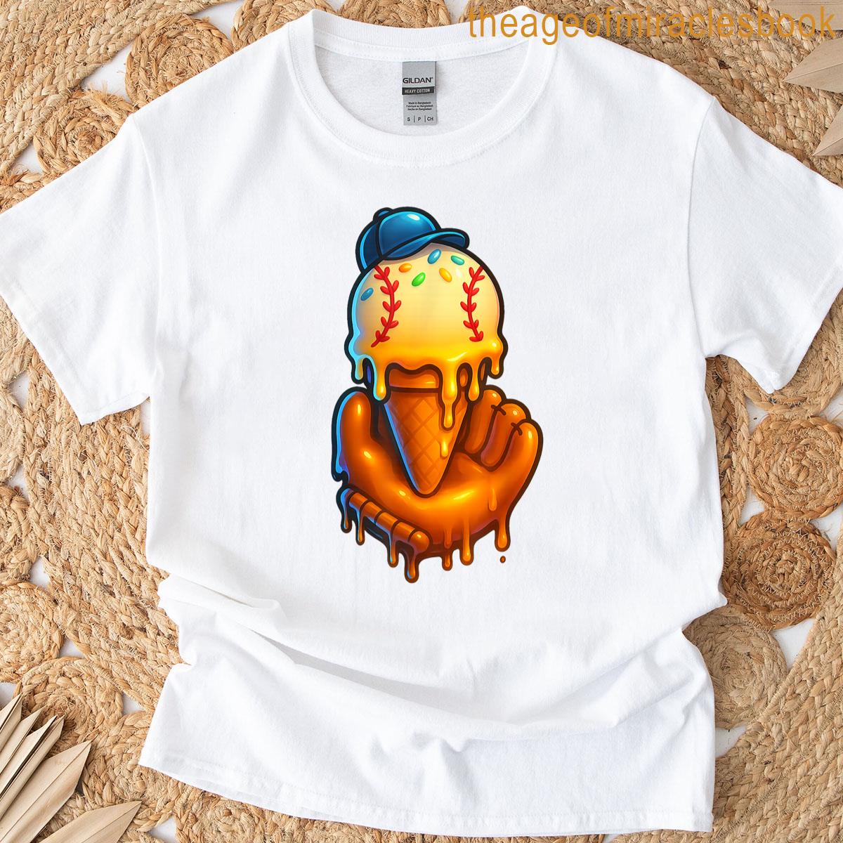 Ice Cream Baseball Drip T-shirt