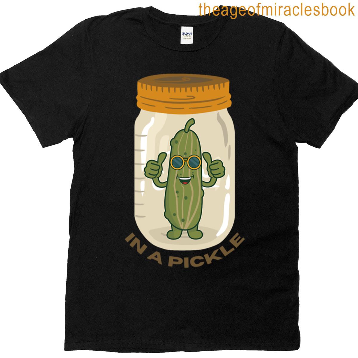 In A Pickle Funny Relatable Pickle Jar Design Oversized T-shirt