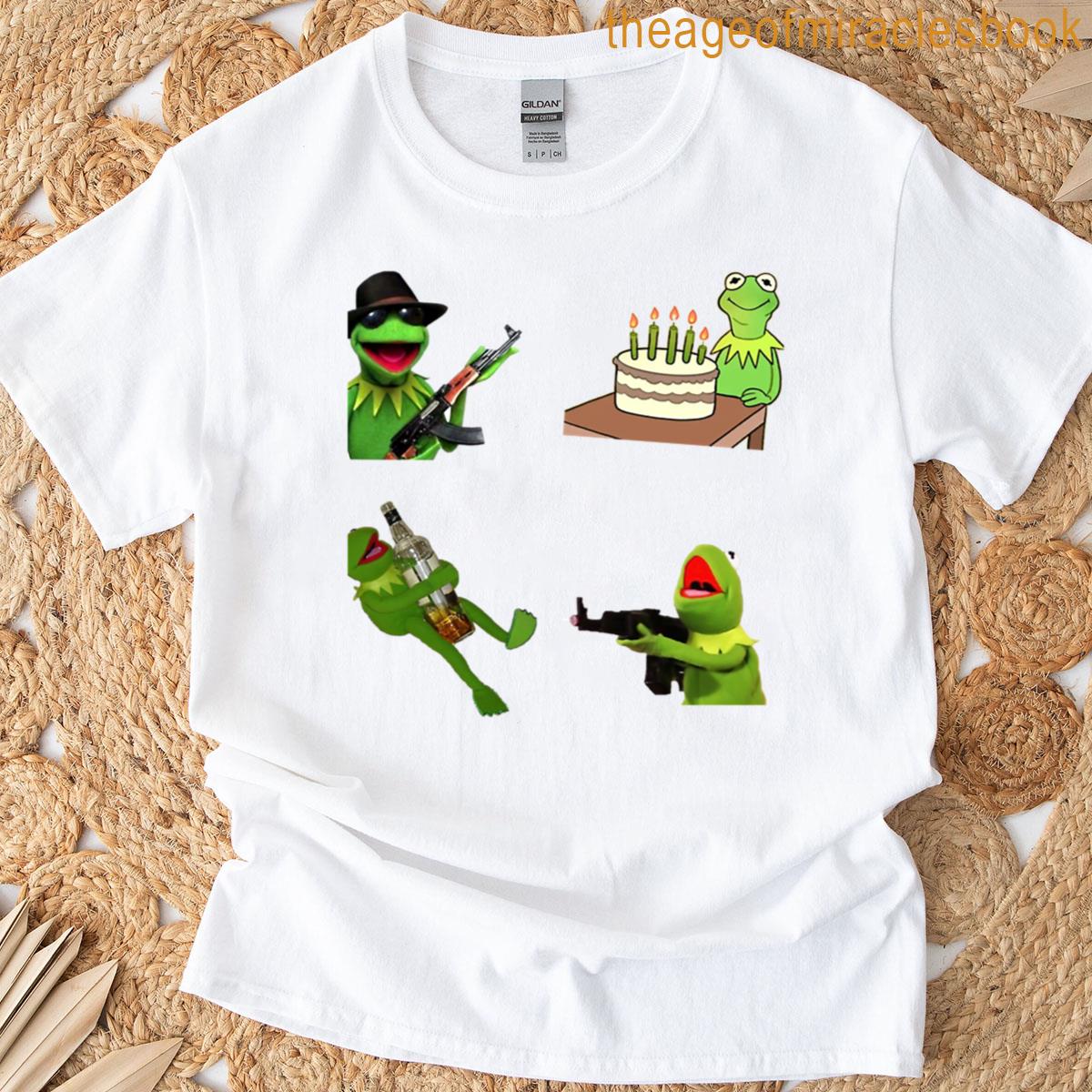 Kermit Meme Sticker Pack Sticker T-shirt
