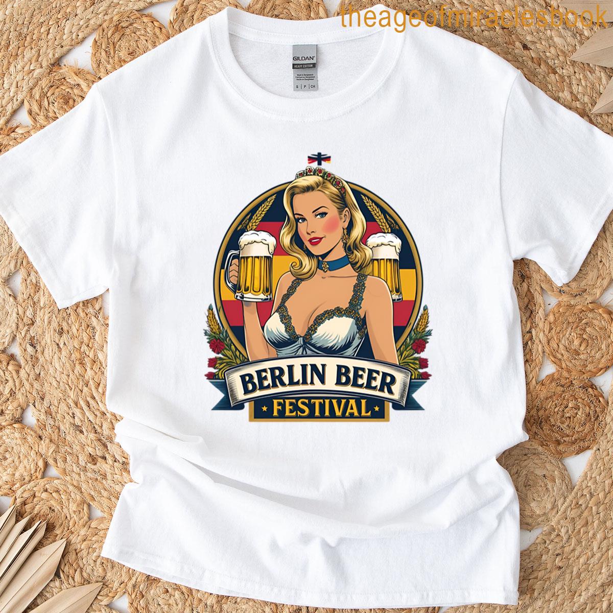 Oktoberfest Beer Babe Vibes T-shirt