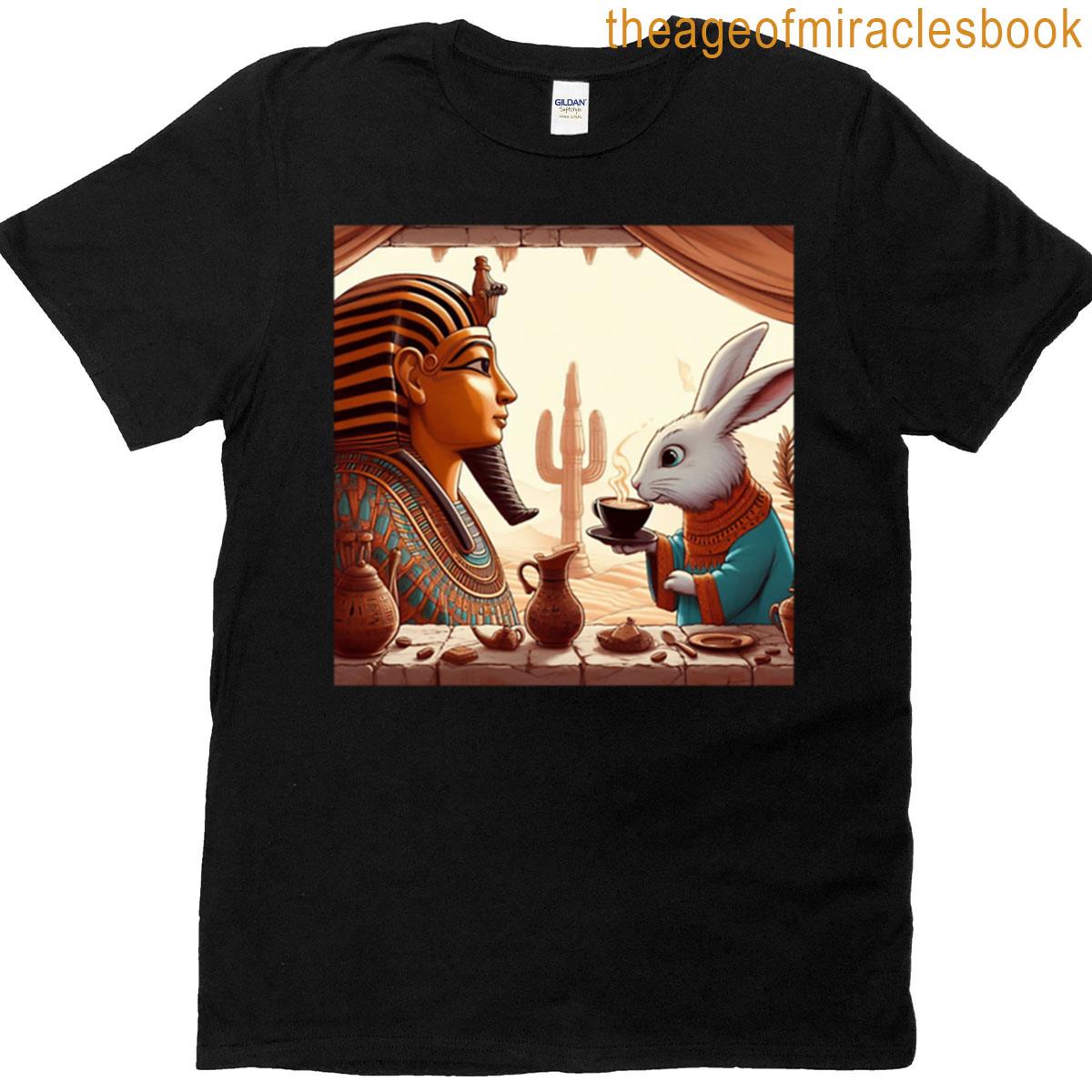Pharaoh And Cute Bunny T-shirt