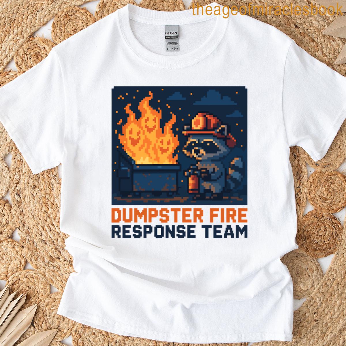 Pixel Trashfire Unit Raccoon Division T-shirt