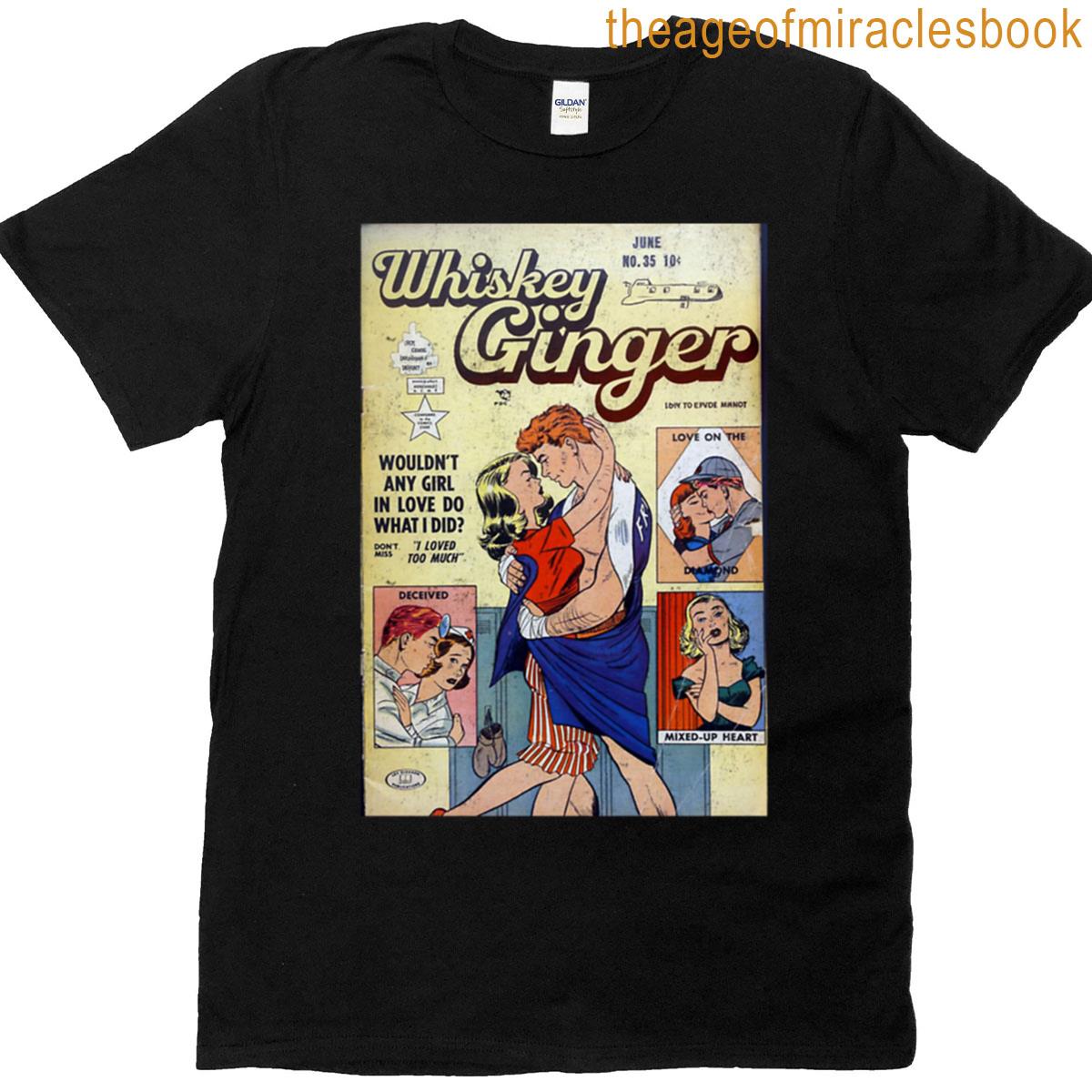 Whiskey Ginger Vintage Romance Comic T-shirt