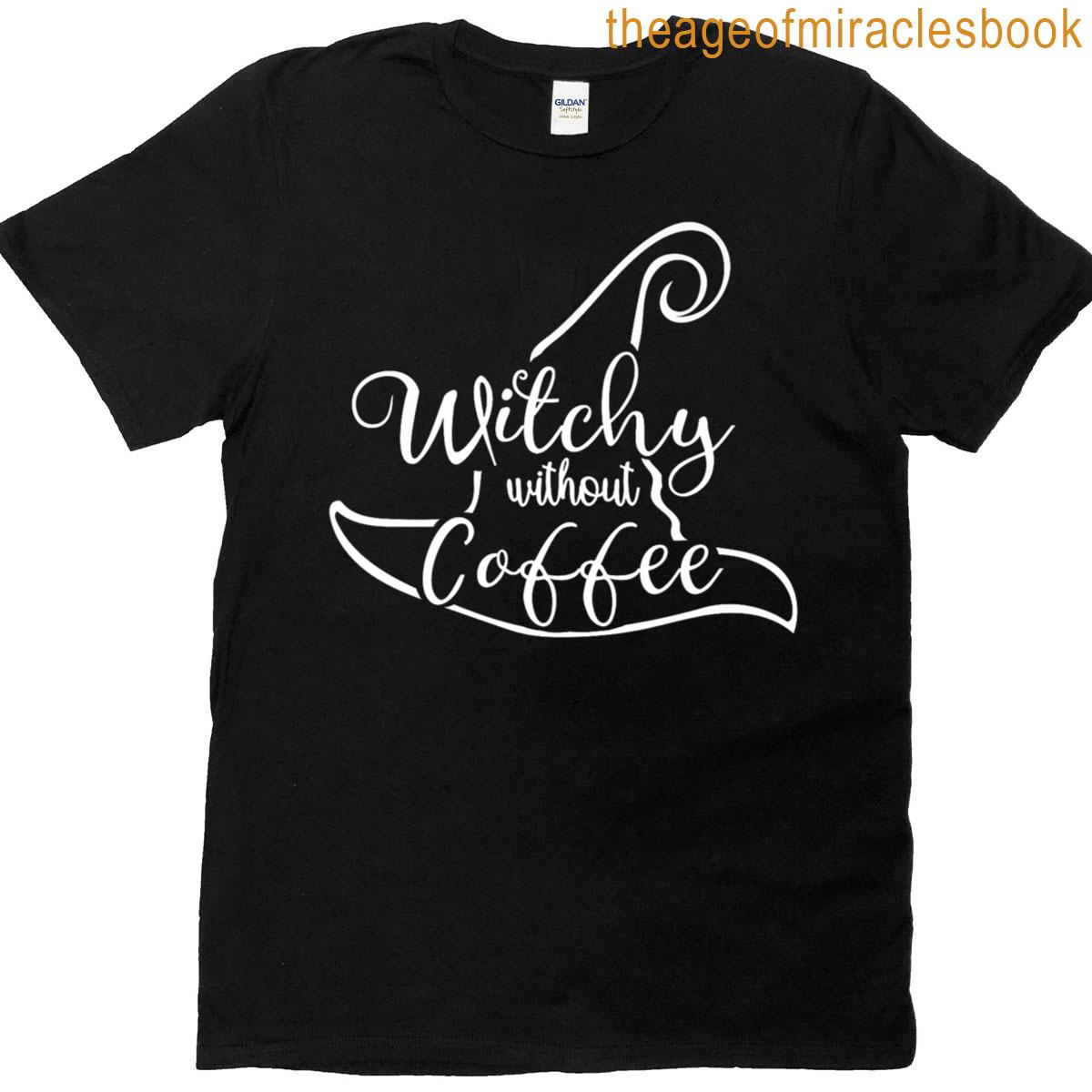 Witchy Without Coffee Halloween Funny Premium T-shirt