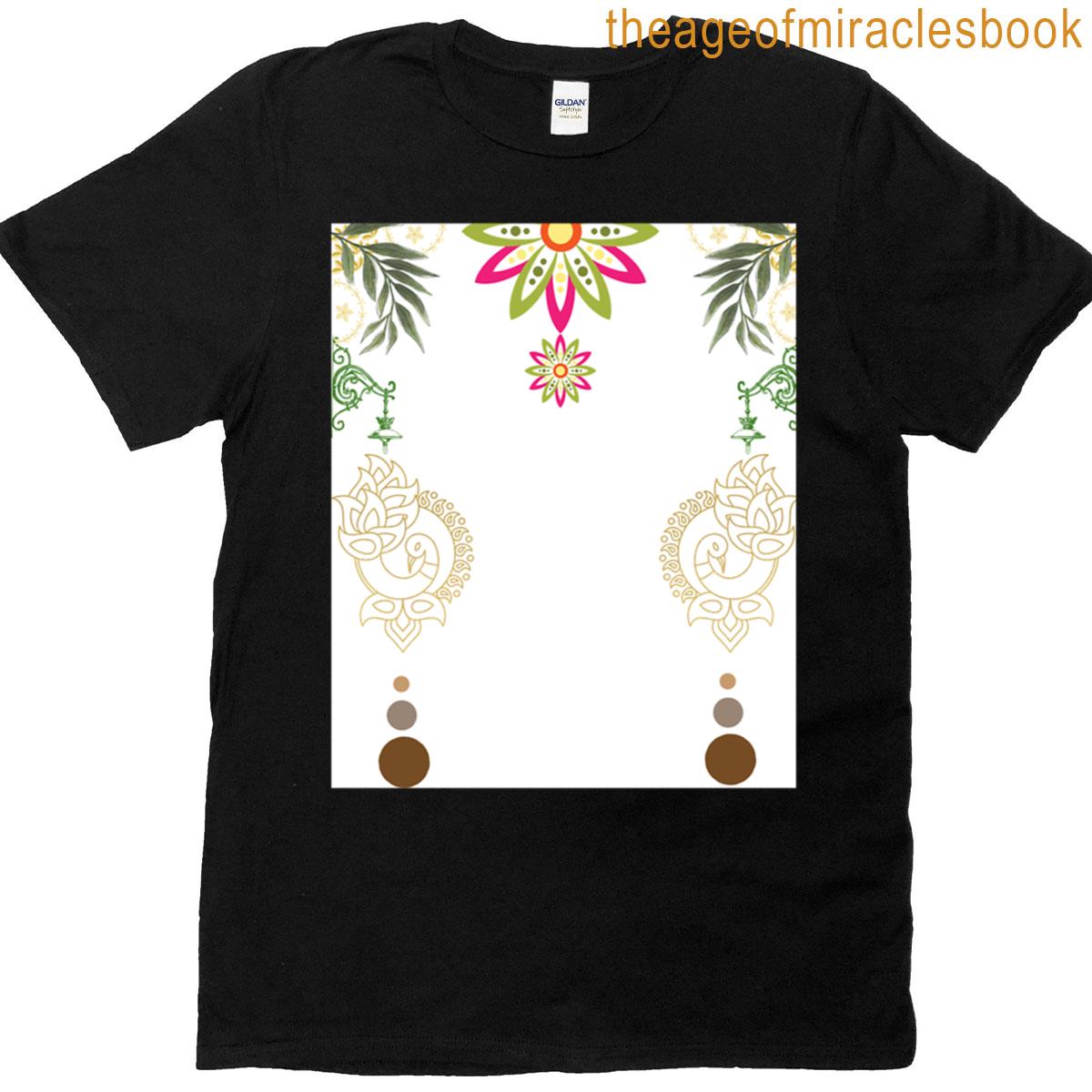 Elegant Floral Mandala Design T-shirt
