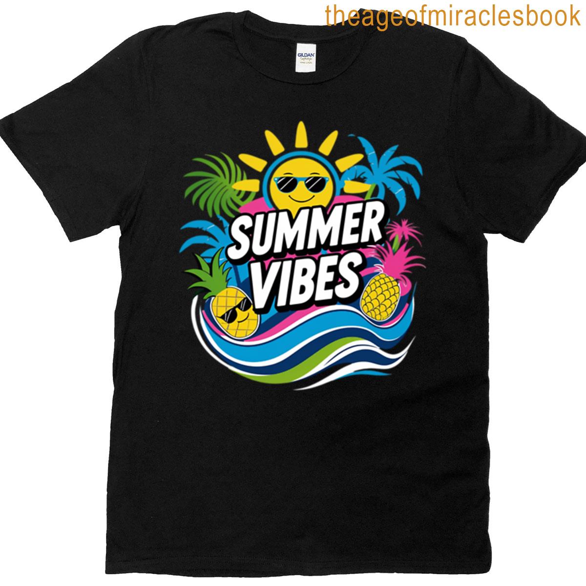 Endless Summer Retro Beach Vibes Sunset Style T-shirt