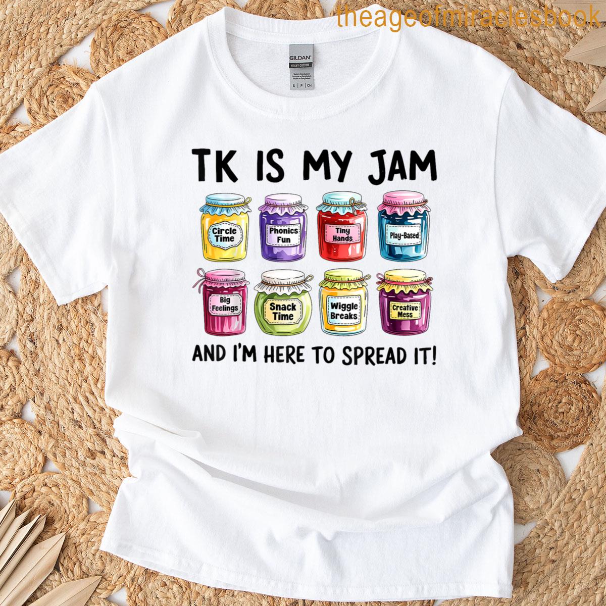 Groovy Tk Is My Jam Transitional Kindergarten Teacher Squad T-shirt
