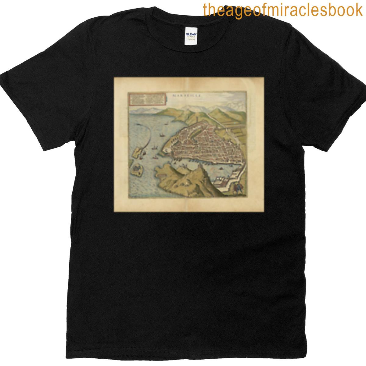 Marseille Old Map T-shirt
