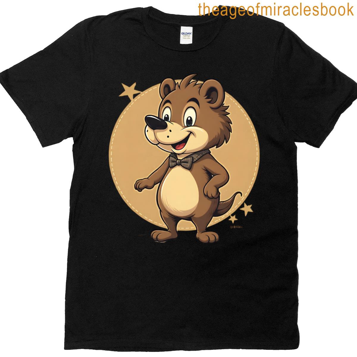 Smiling Mouse Vintage Cartoon Oversized T-shirt