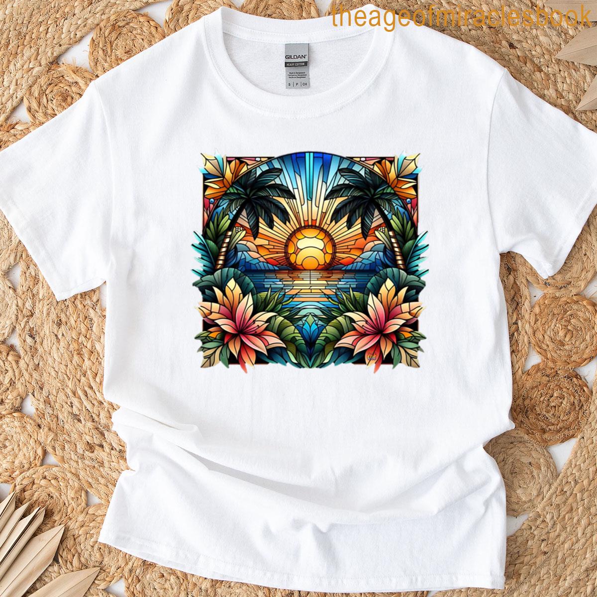 Stained Glass Paradise Oversized T-shirt