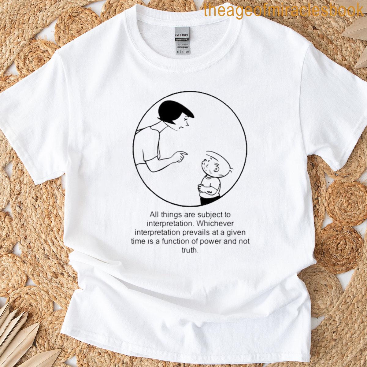 Truth And Power Comic Graphic Oversized T-shirt