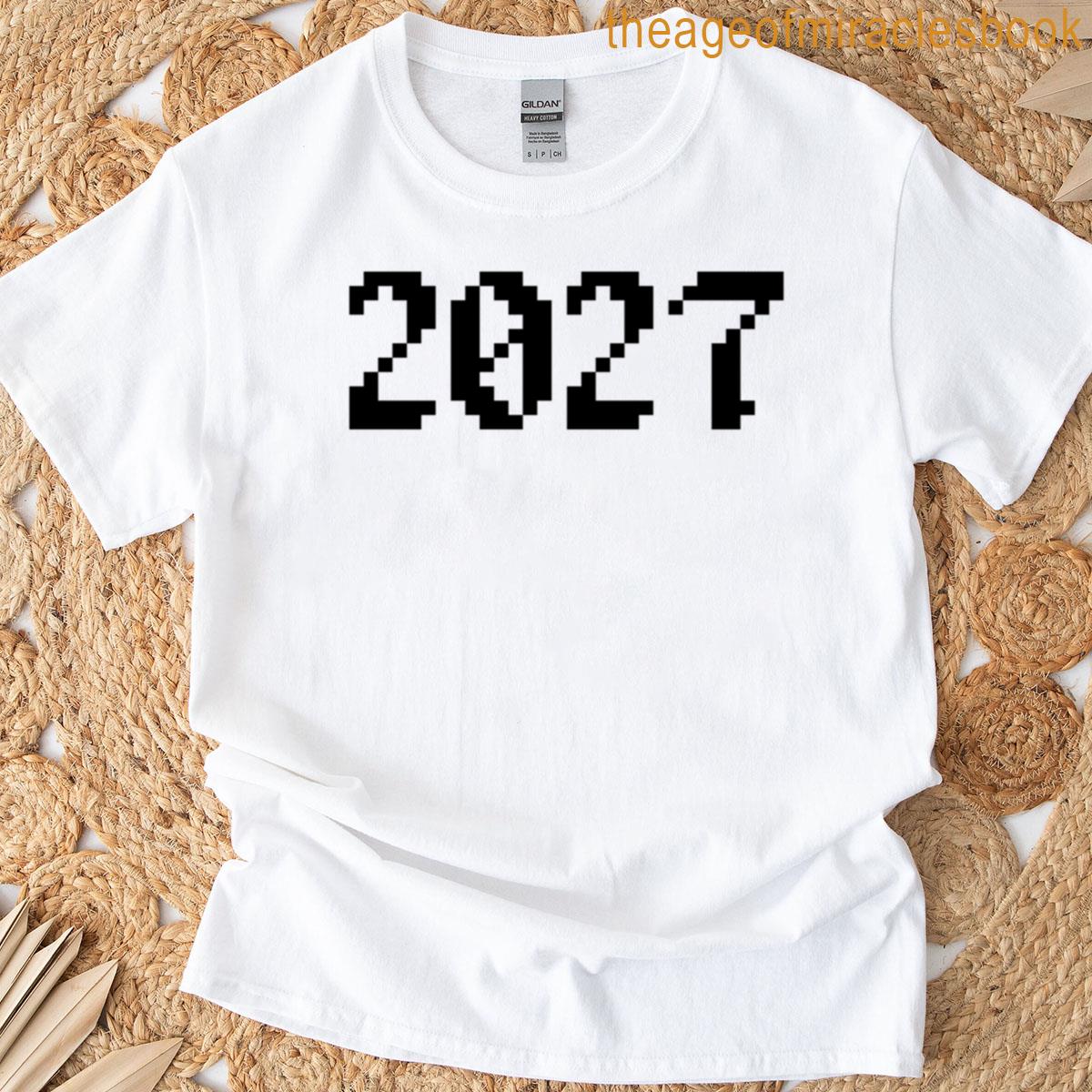 2027 In 8-bit Pixel Quest T-shirt