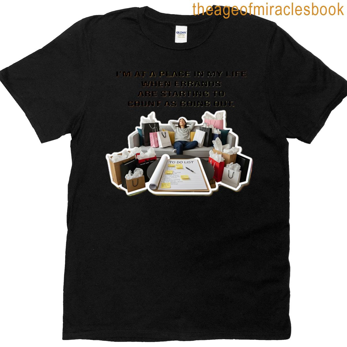 A Girl Doing Errands Not Going Out Oversized T-shirt