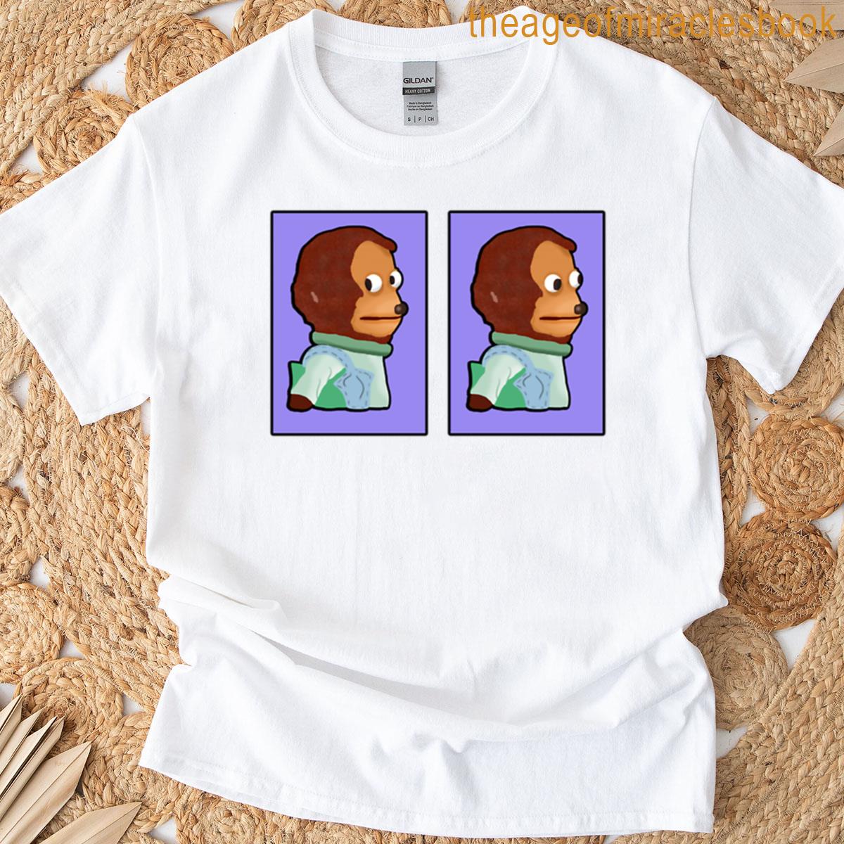 Awkward Monkey Looking Away Puppet T-shirt