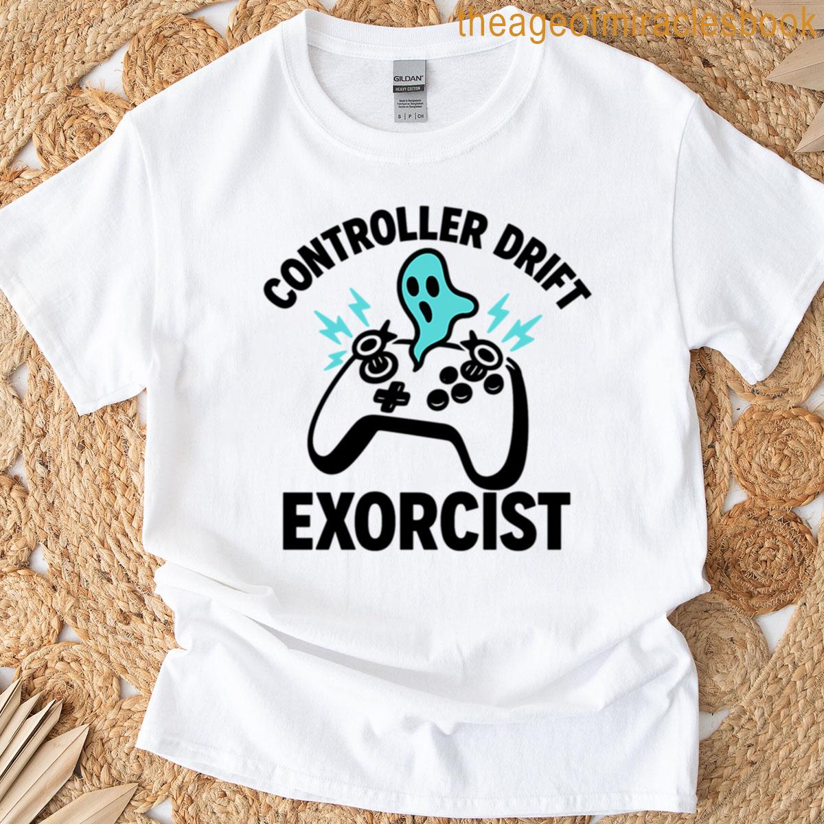 Controller Drift Exorcist Gamer Ghost Design T-shirt