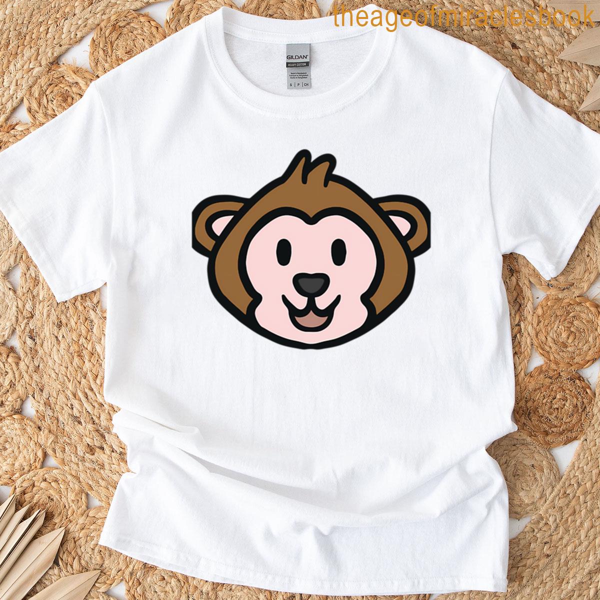 Cute Monkey Drawing T-shirt