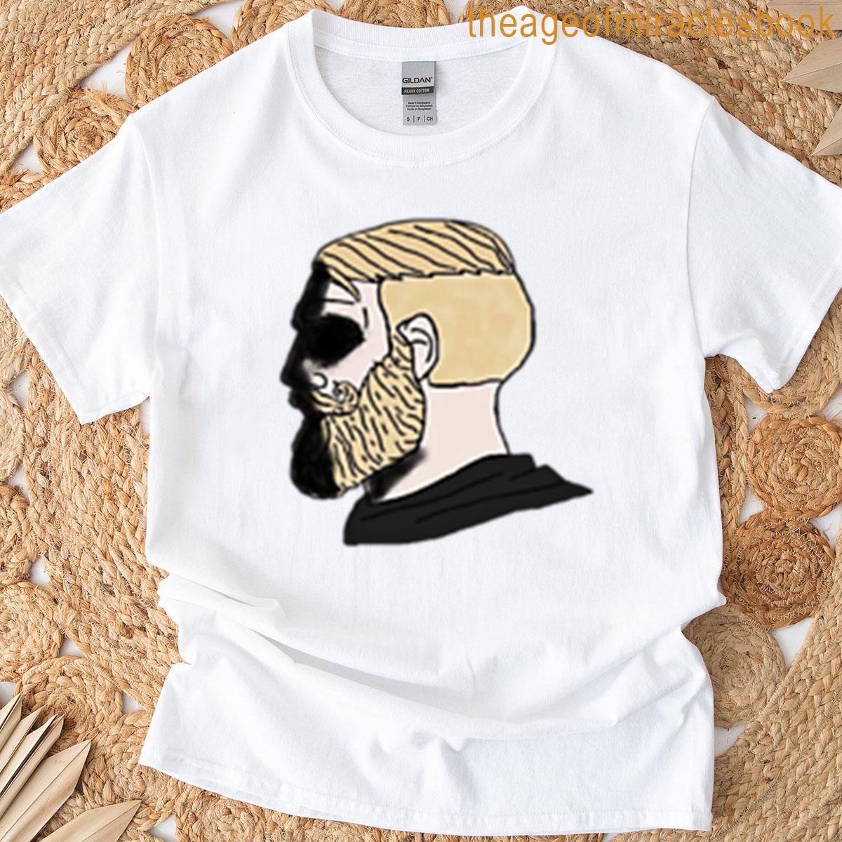Dark Chad Face Meme Oversized T-shirt