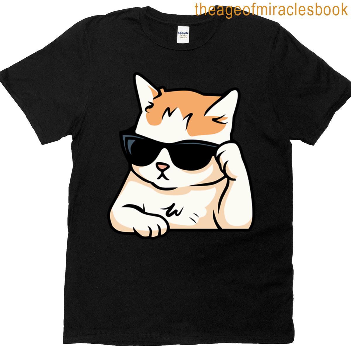 Handsome Cat With Glasses T-shirt