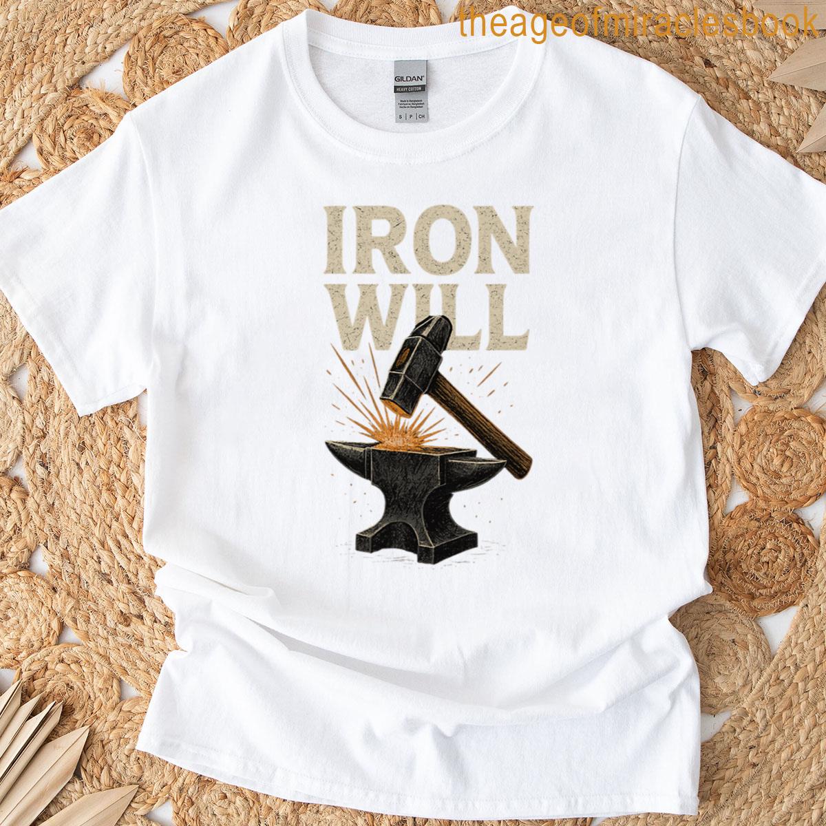 Iron Will Viking Forge Hammer And Anvil T-shirt