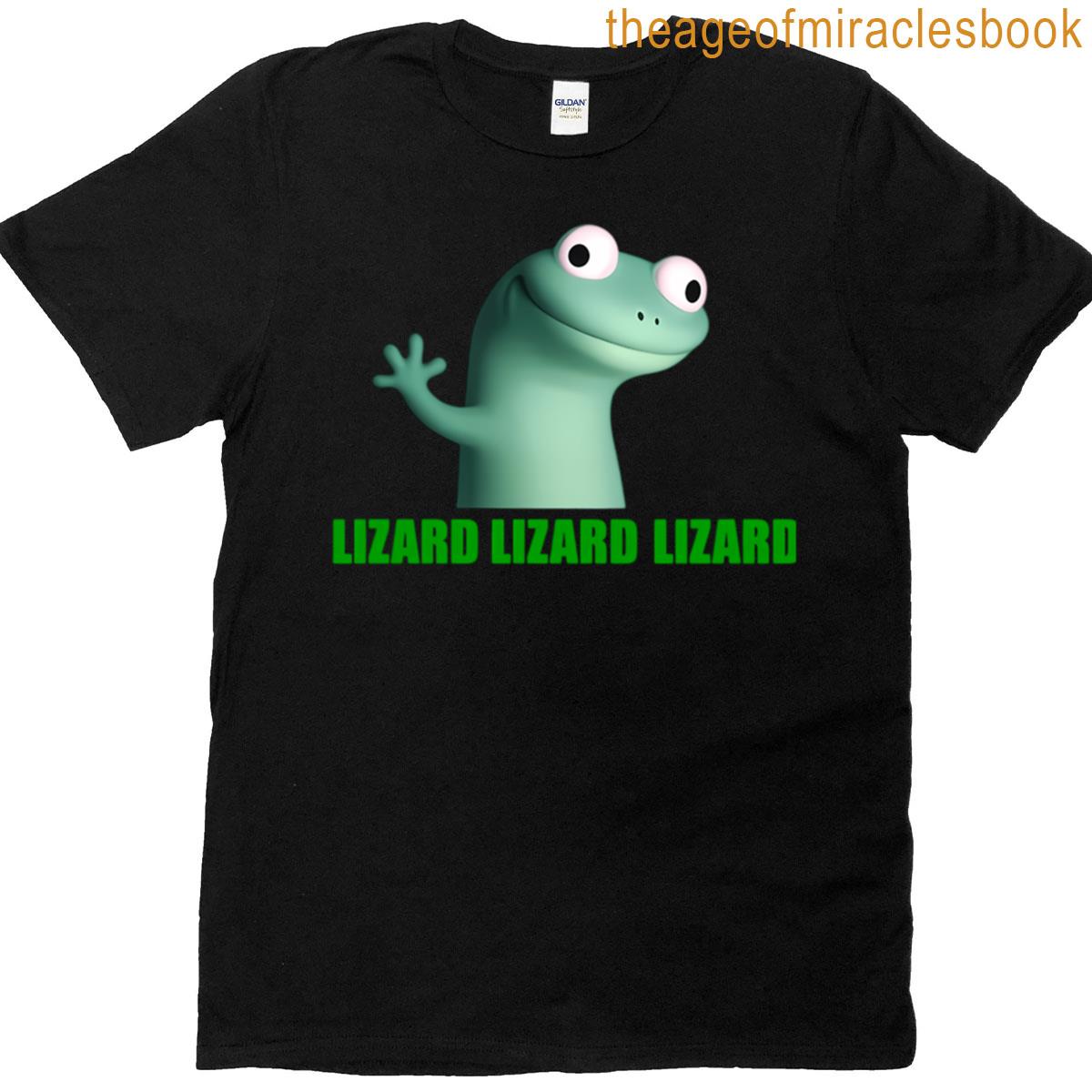 Lizard Meme Sticker Lizard Lizard Lizard Decal Funny Reptile T-shirt