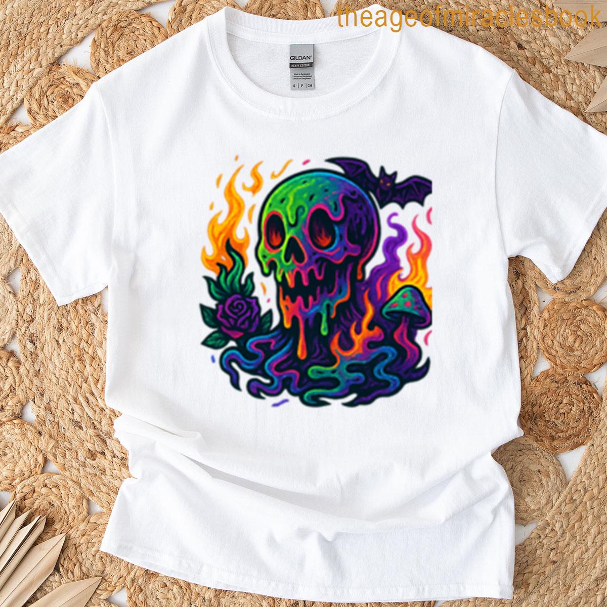Melting Skull Bloom T-shirt